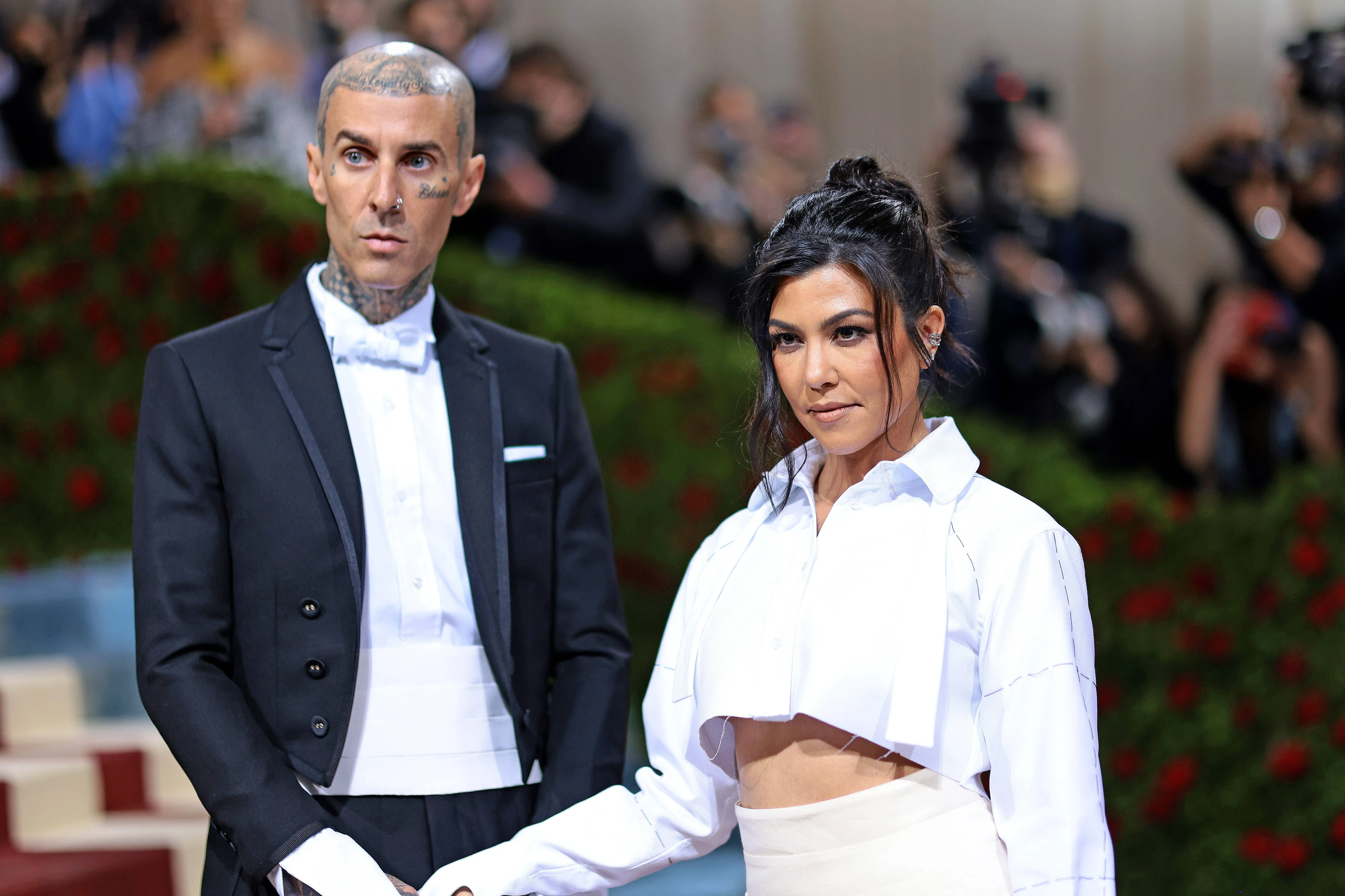 Travis Barker and Kourtney Kardashian (Image via Getty)