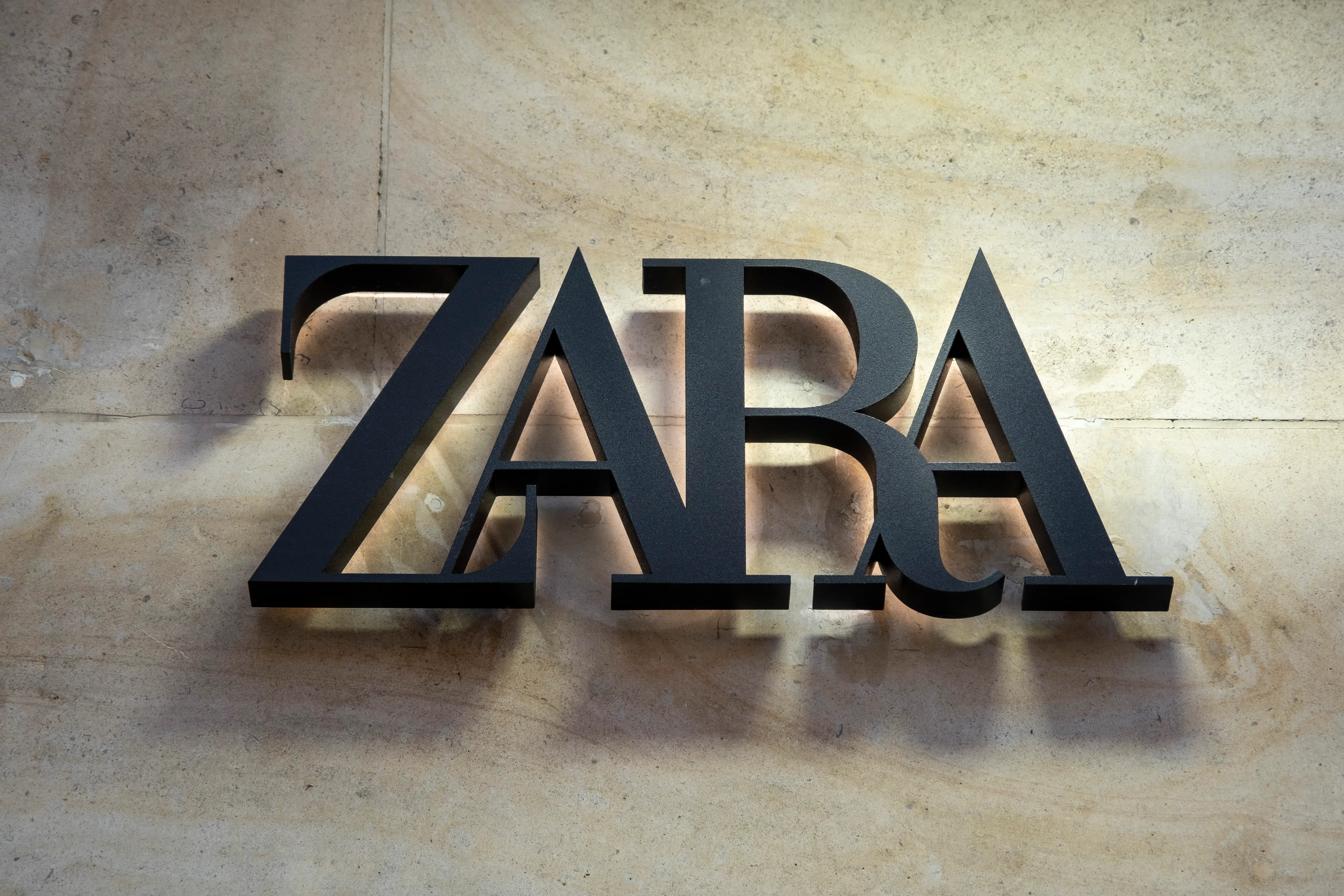 Sign for the clothing brand Zara on 31st July 2024 in London, United Kingdom. (photo by Mike Kemp/In Pictures via Getty Images)