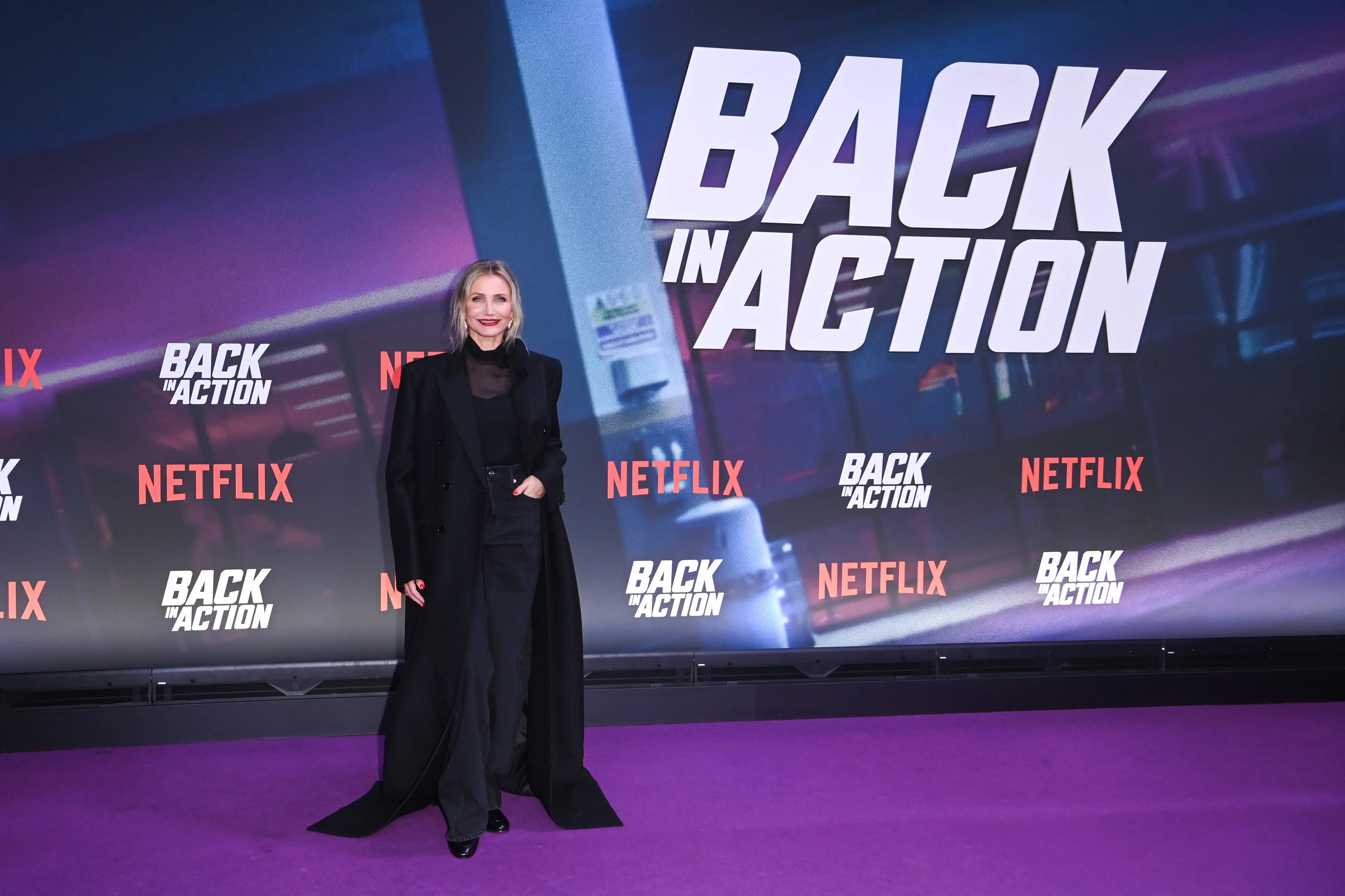 BERLIN, GERMANY - JANUARY 15: Cameron Diaz attends a premiere of the movie "Back In Action" at Zoo Palast on January 15, 2025 in Berlin, Germany. (Photo by Matthias Nareyek/Getty Images)