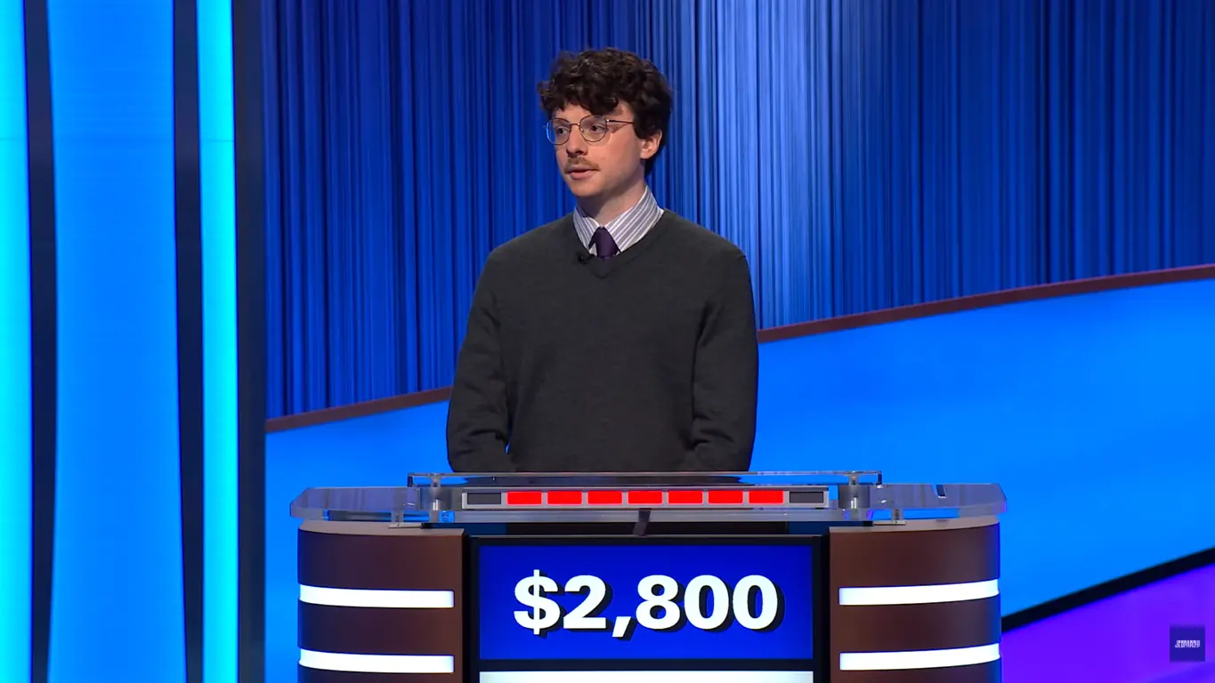 Harrison Whitaker from Jeopardy! (Image via YouTube)
