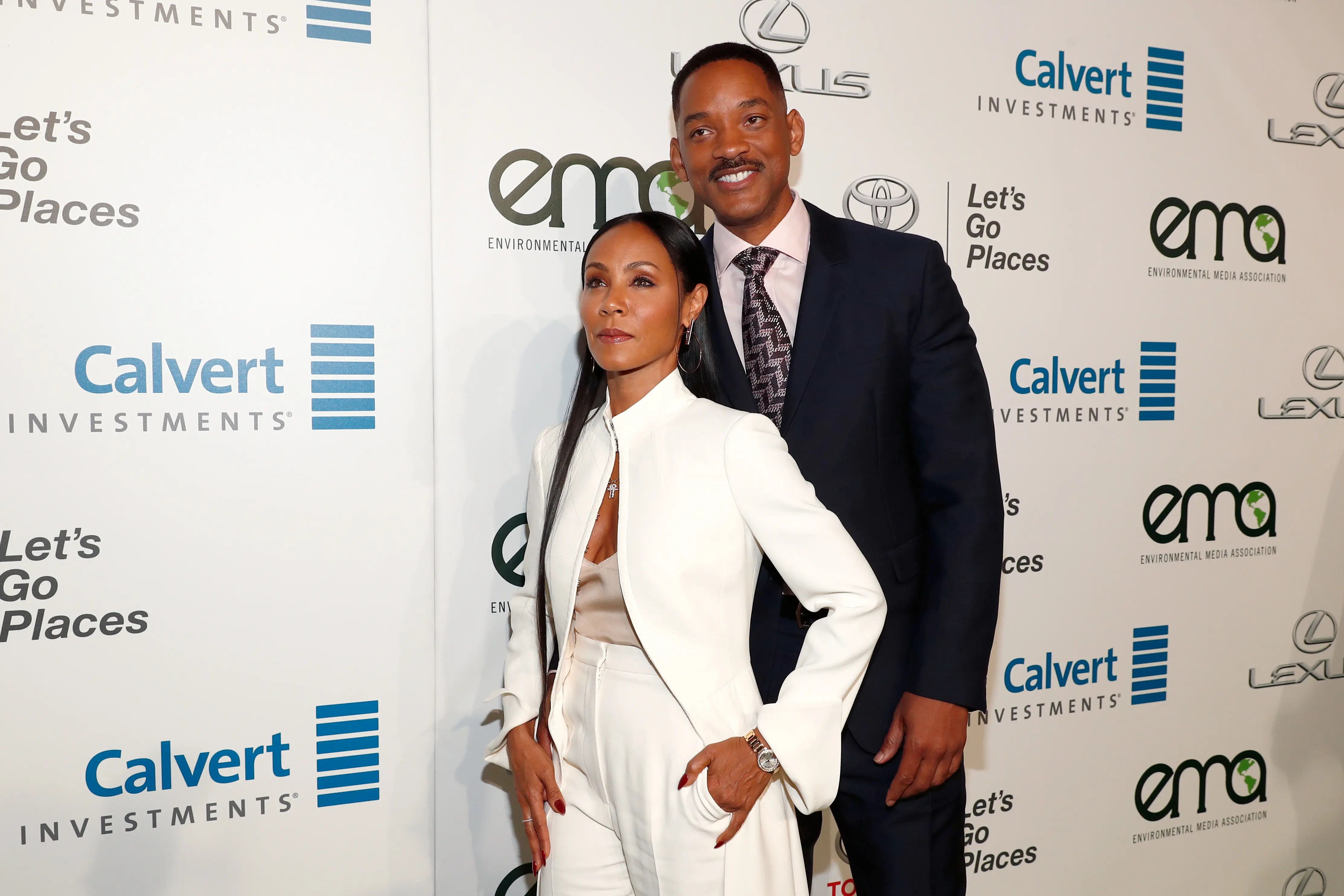 BURBANK, CA - OCTOBER 22: Actors Jada Pinkett Smith (L) and Will Smith attend the Environmental Media Association 26th Annual EMA Awards Presented By Toyota, Lexus And Calvert at Warner Bros. Studios on October 22, 2016 in Burbank, California.  (Photo by Rich Polk/Getty Images for Environmental Media Association)
