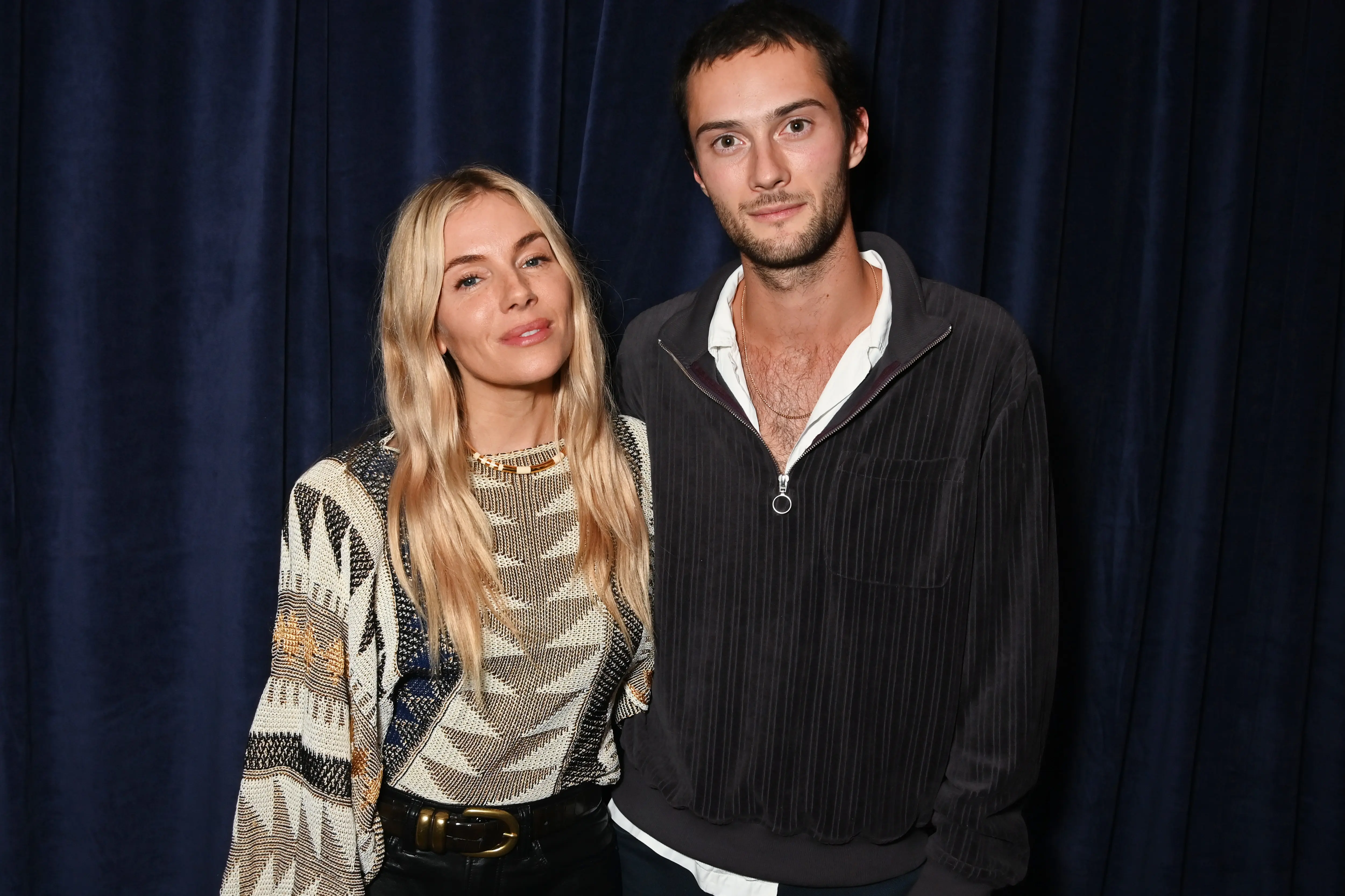 LONDON, ENGLAND - OCTOBER 14: Sienna Miller and Oli Green attend a special celebration of "Dune: Part Two" hosted by Denis Villeneuve, Mary Parent and Tanya Lapointe on October 14, 2024 in London, England. (Photo by Dave Benett/Getty Images for Warner Bros.)