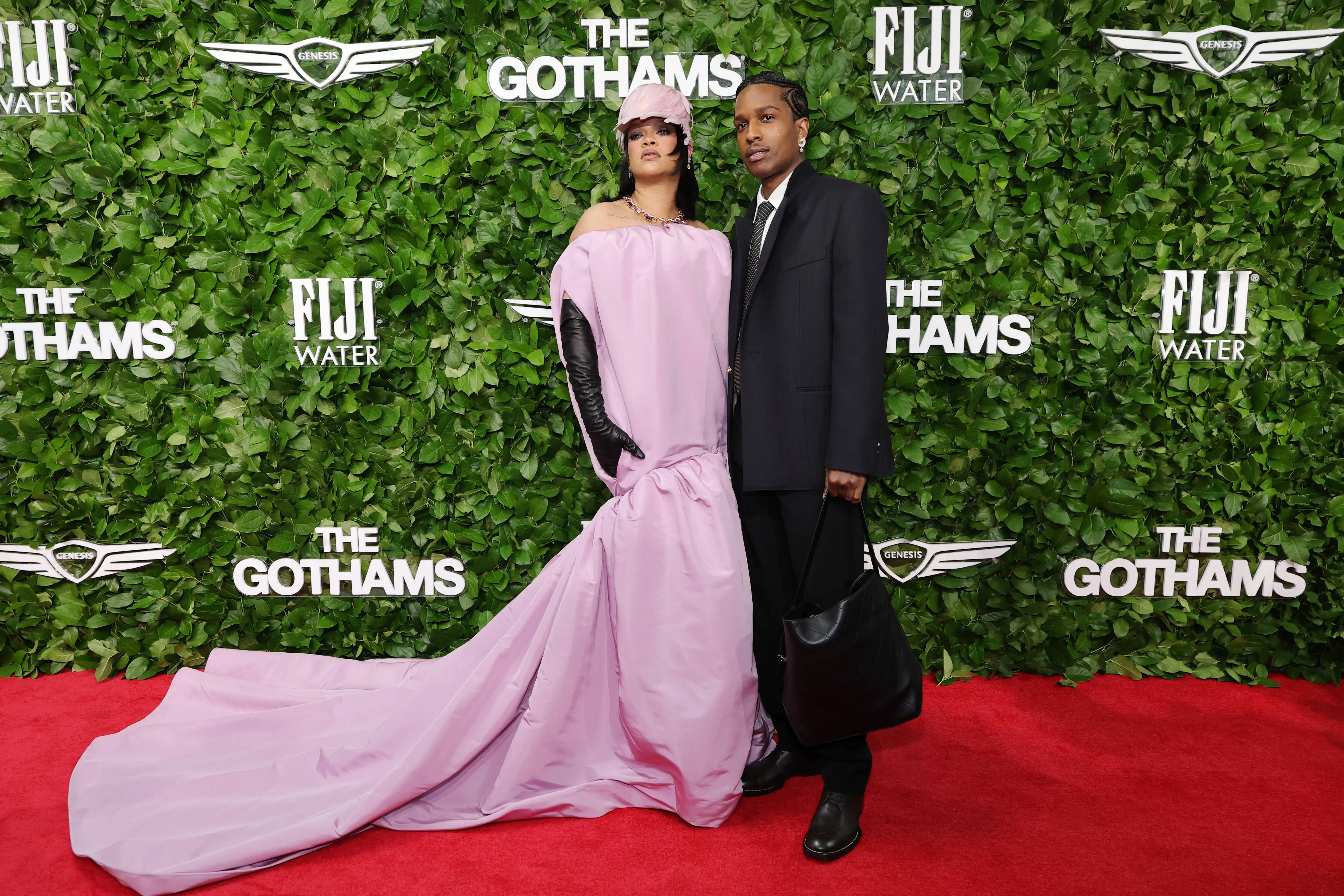 NEW YORK, NEW YORK - DECEMBER 01: Rihanna and A$AP Rocky attend the 35th Gotham Film Awards at Cipriani Wall Street on December 01, 2025 in New York City. (Photo by Dia Dipasupil/WireImage)