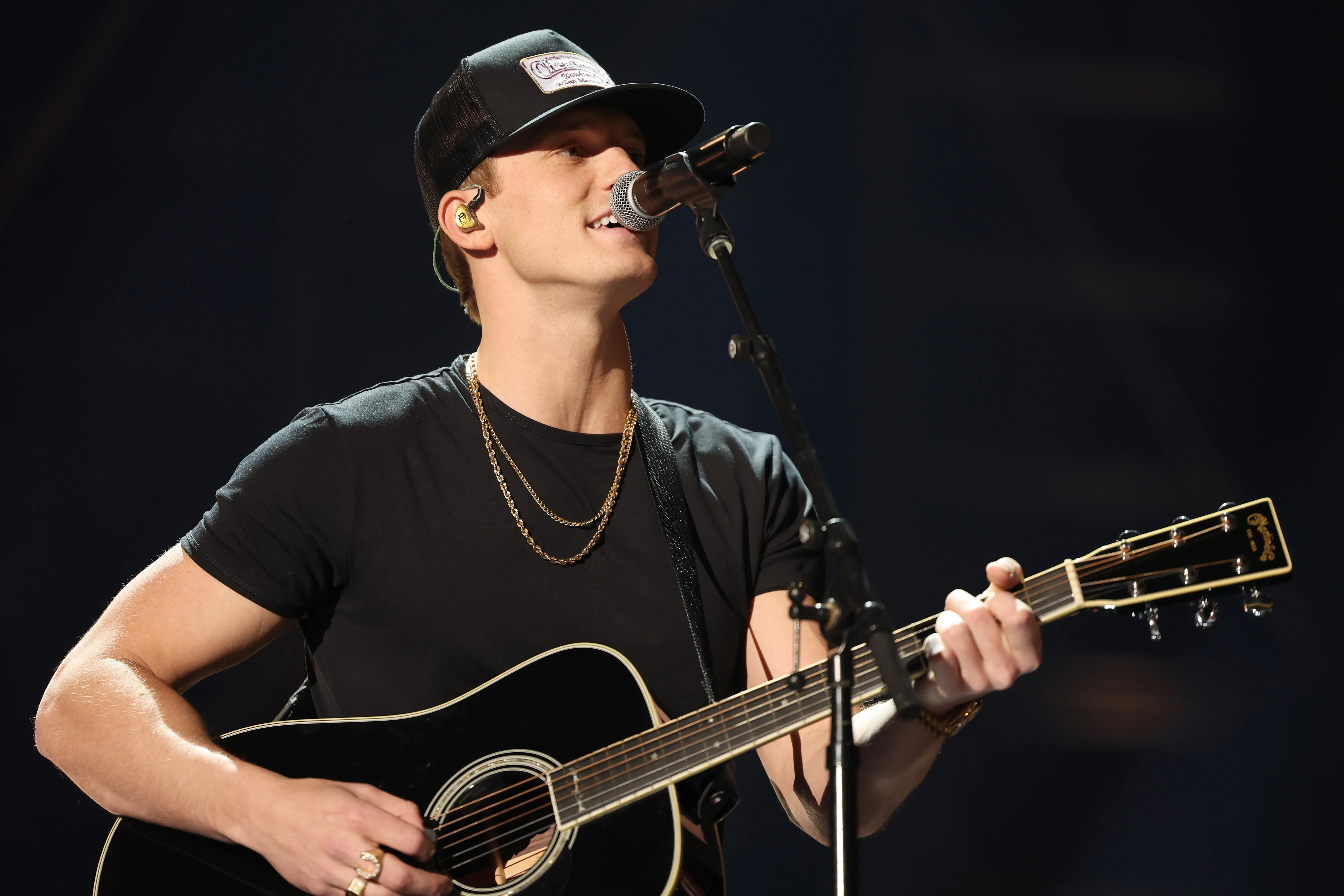 Parker McCollum performs onstage during the 57th Academy of Country Music Awards at Allegiant Stadium on March 07, 2022 in Las Vegas, Nevada. (Photo by Rich Fury/Getty Images for ACM)