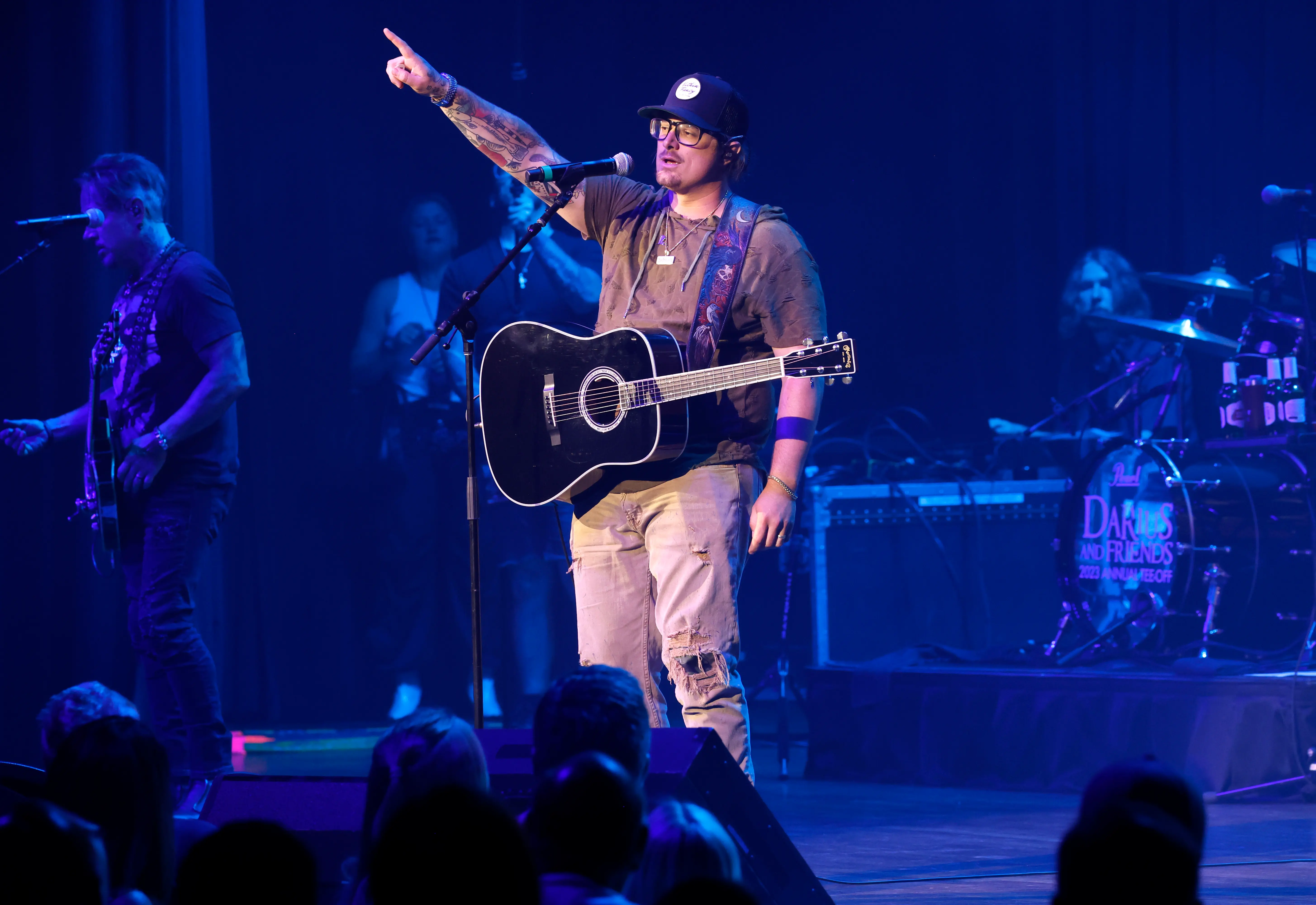 NASHVILLE, TENNESSEE - JUNE 05: Hardy performs on stage during the 14th Annual Darius and Friends Concert benefiting St. Jude Children's Research Hospital at the Ryman Auditorium on June 05, 2023 in Nashville, Tennessee. (Photo by Jason Kempin/Getty Images)