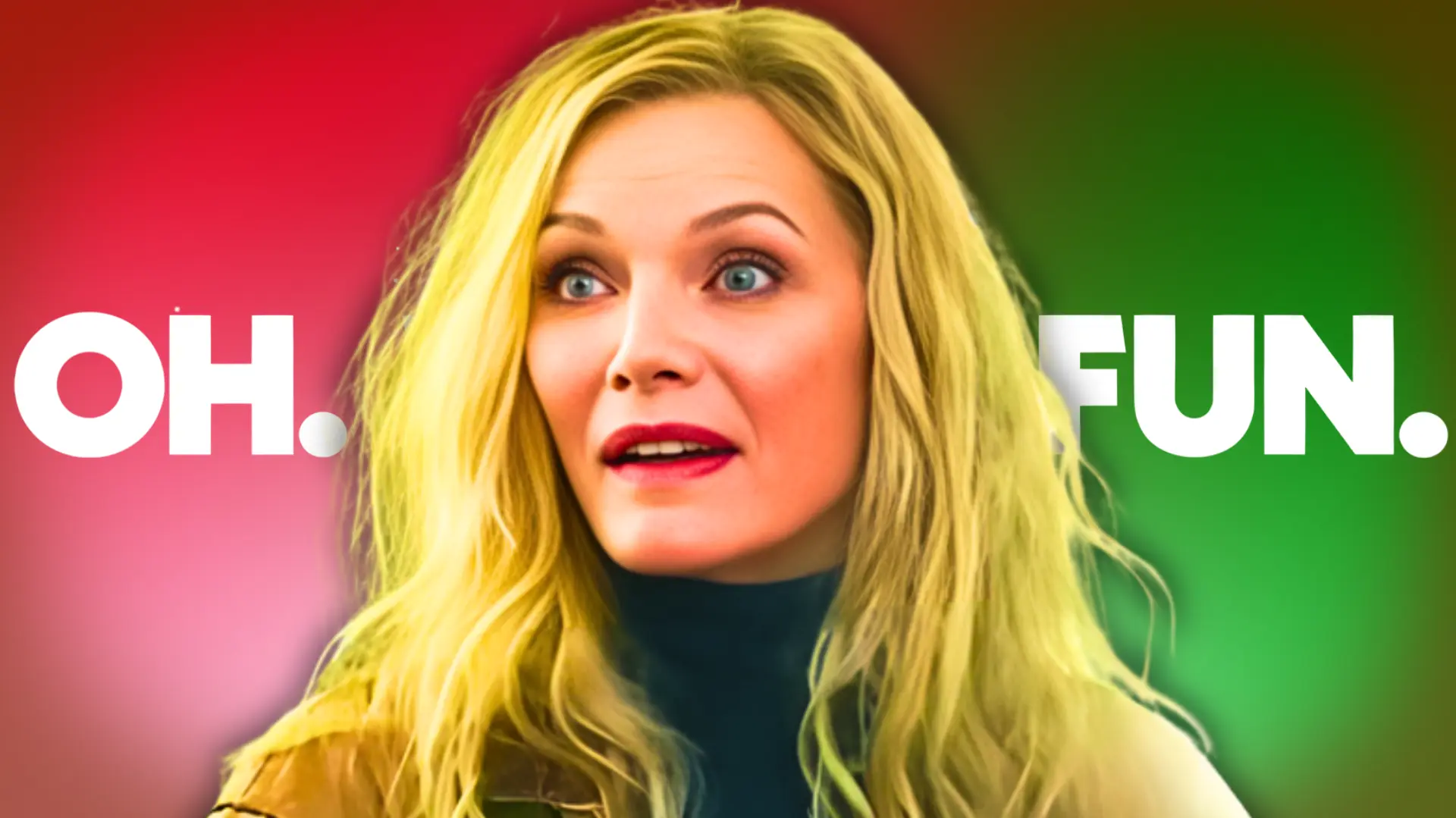 Michelle Pfeiffer as Claire Clauster in Oh. What. Fun. (Custom cover edited by Primetimer, Original Image ©️Prime Video)