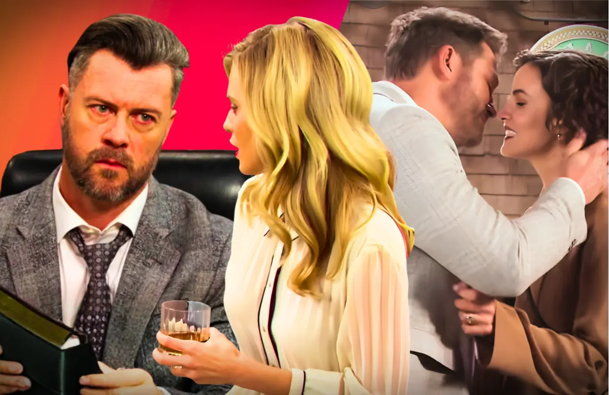 From left, EJ, Cat, Brady and Sarah of Days of Our Lives [Custom cover edited by Primetimer. Original Images © Peacock]