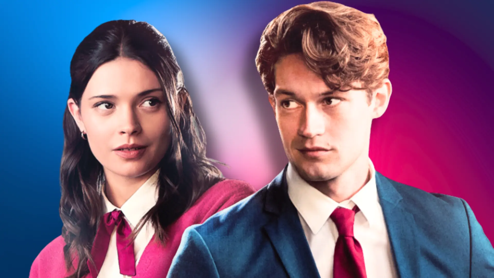 Ruby and James in Maxton Hall [Custom cover edited by PRIMETIMER, Original Image [Facebook/Prime Video])