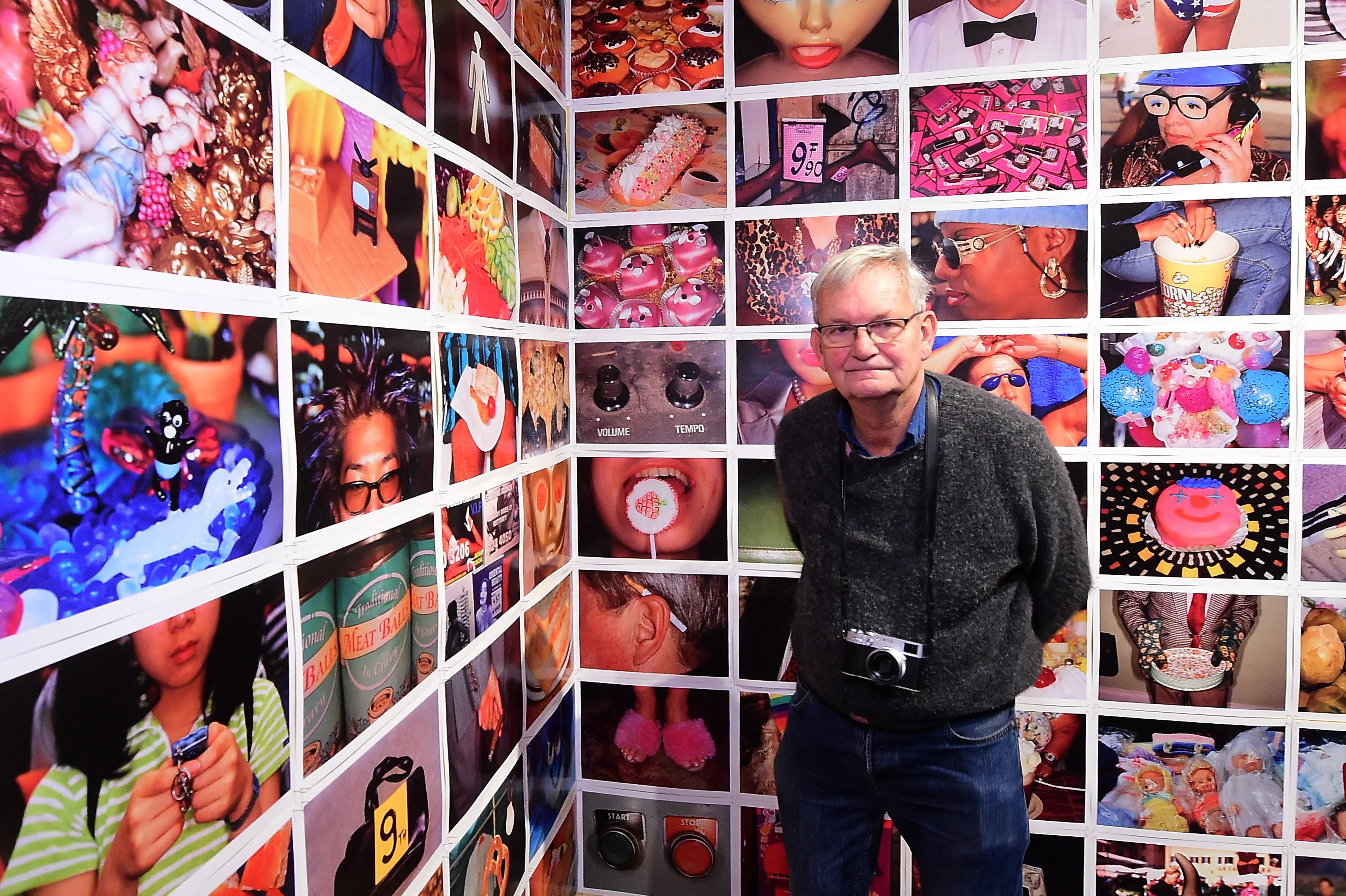 BOLOGNA, ITALY - DECEMBER 07: English photographer and artist Martin Parr attends his exhibition "Short &amp; Sweet" at Museo Civico Archeologico on December 07, 2024 in Bologna, Italy. (Photo by Roberto Serra - Iguana Press/Getty Images)