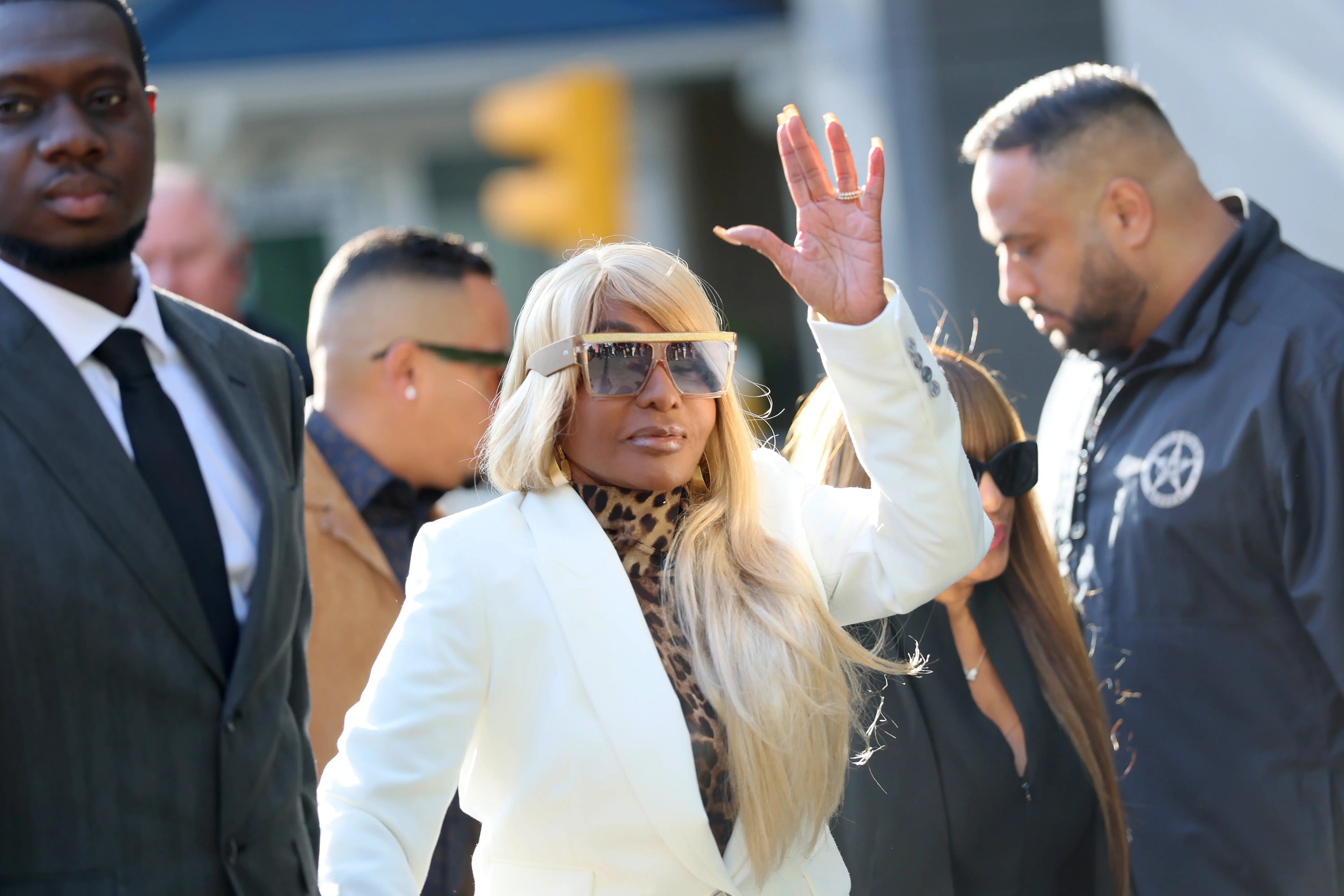 NEW YORK, NEW YORK - OCTOBER 03: Janice Combs, mother of Sean "Diddy" Combs, arrives for Combs' sentencing at Manhattan Federal Court on October 03, 2025 in New York City. Combs is facing sentencing after being convicted on two prostitution-related charges that carry maximum sentences of 10 years each in an eight-week trial where the jury delivered a split verdict. He was acquitted of sex trafficking and racketeering conspiracy charges that could have carried a life sentence. The defense has asked for no more than 14 months imprisonment, while the prosecution has asked for more than 11 years. (Photo by Michael M. Santiago/Getty Images)