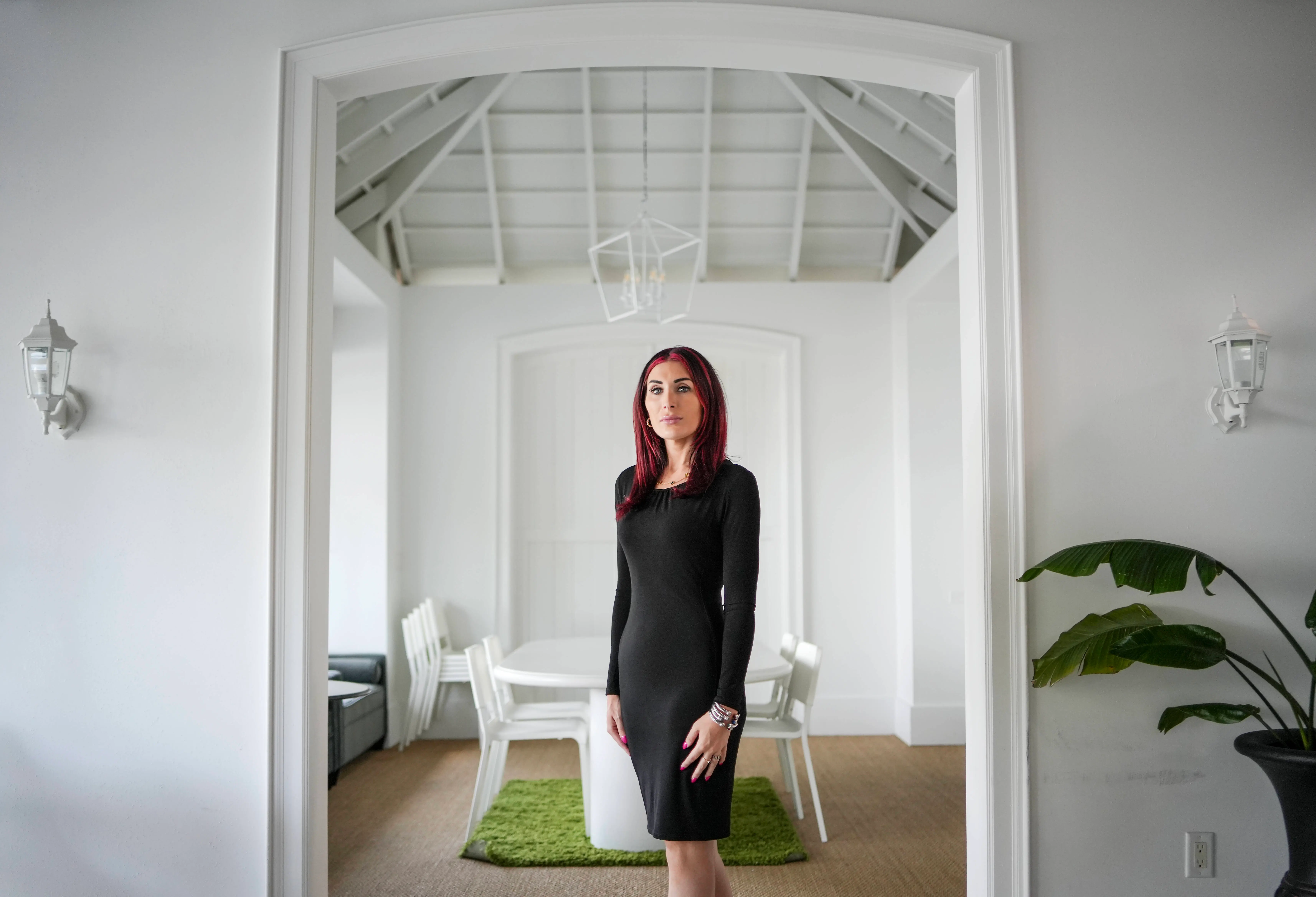 VERO BEACH, USA - April 02, 2024:  Far-right activist Laura Loomer. (Photo by Jacob M. Langston for The Washington Post via Getty Images)