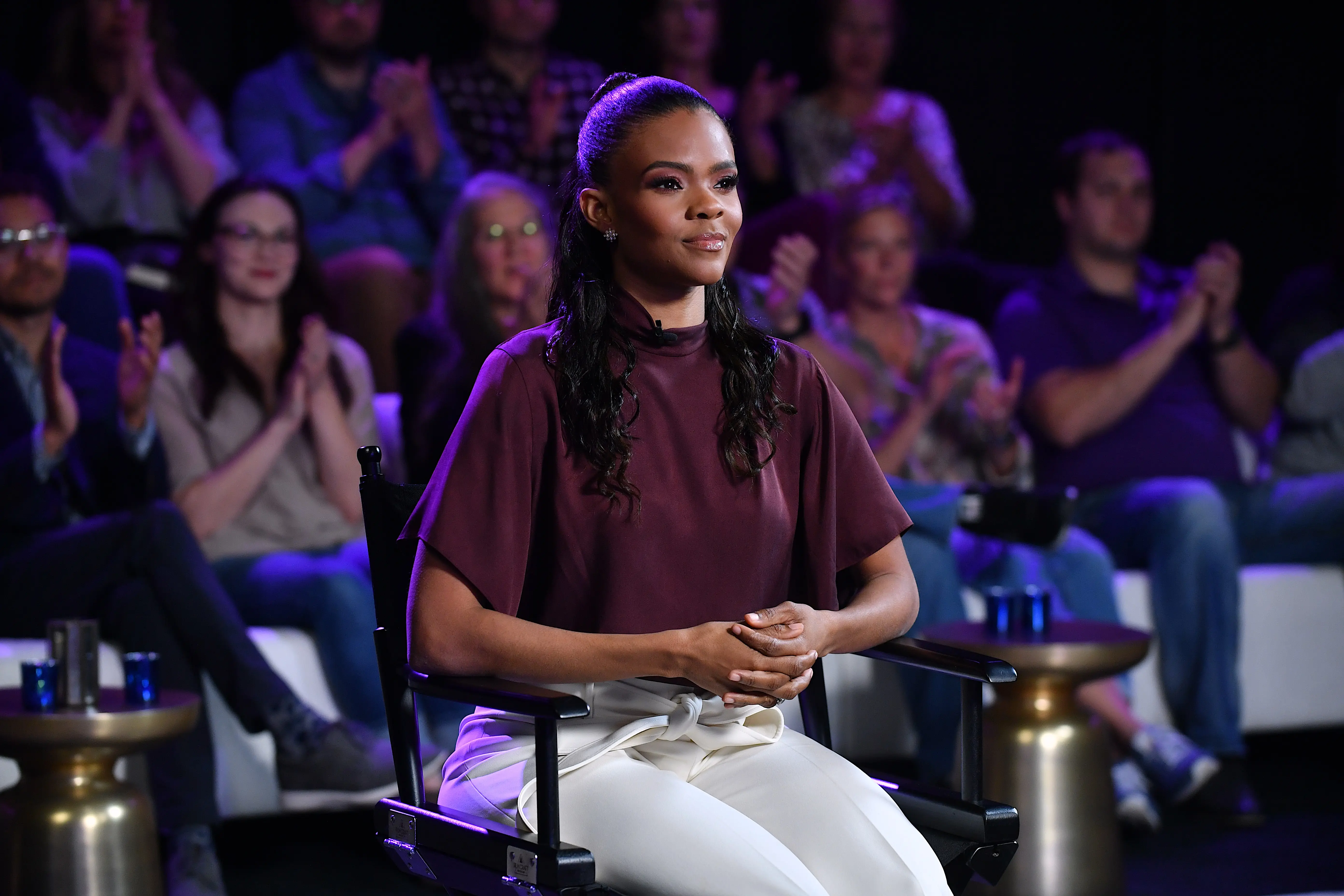 Candace Owens reshared Tim Pool's video on X while reacting to it (Image via Getty)