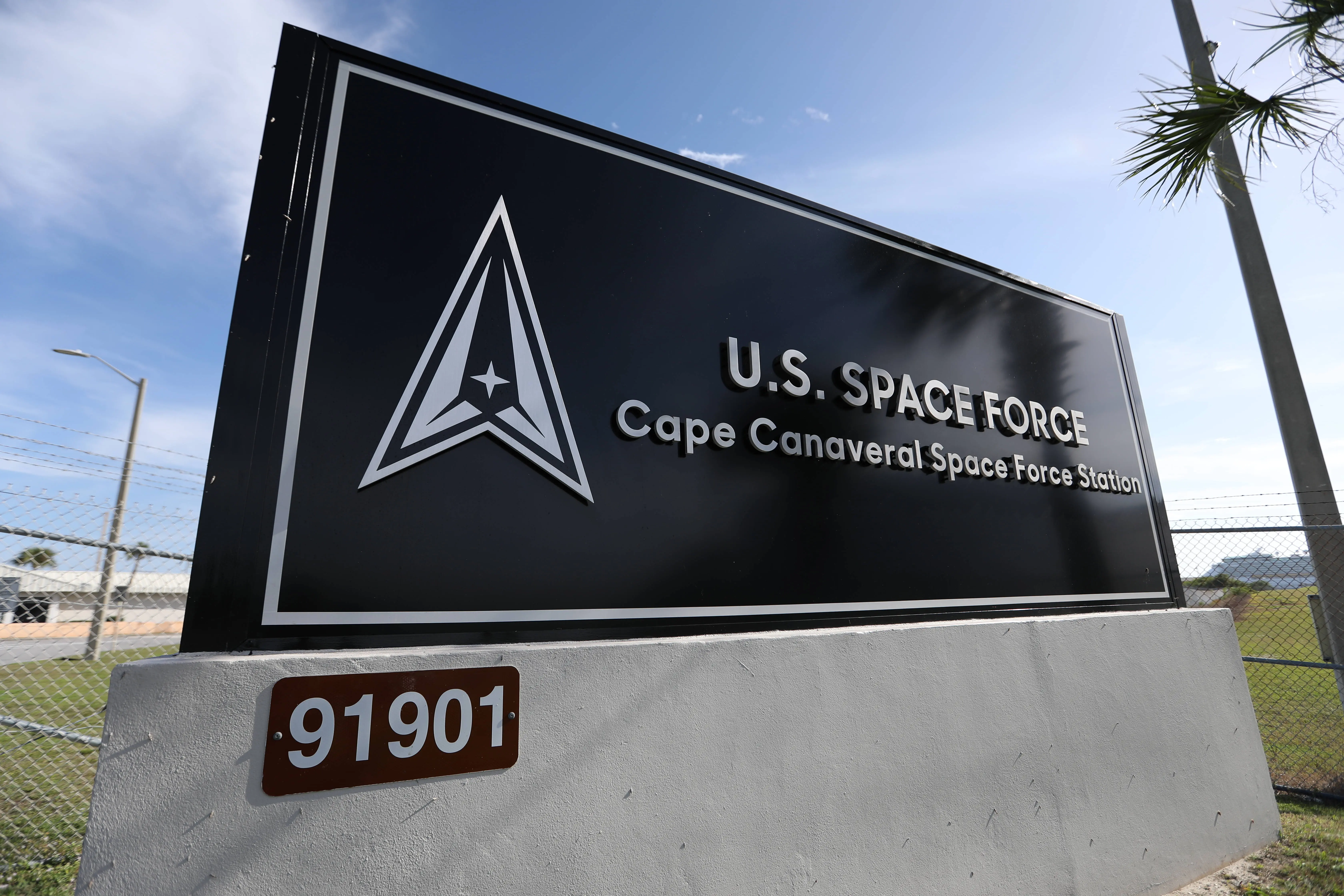 A view of SpaceX and U.S. Space Force compound (Image via Getty)