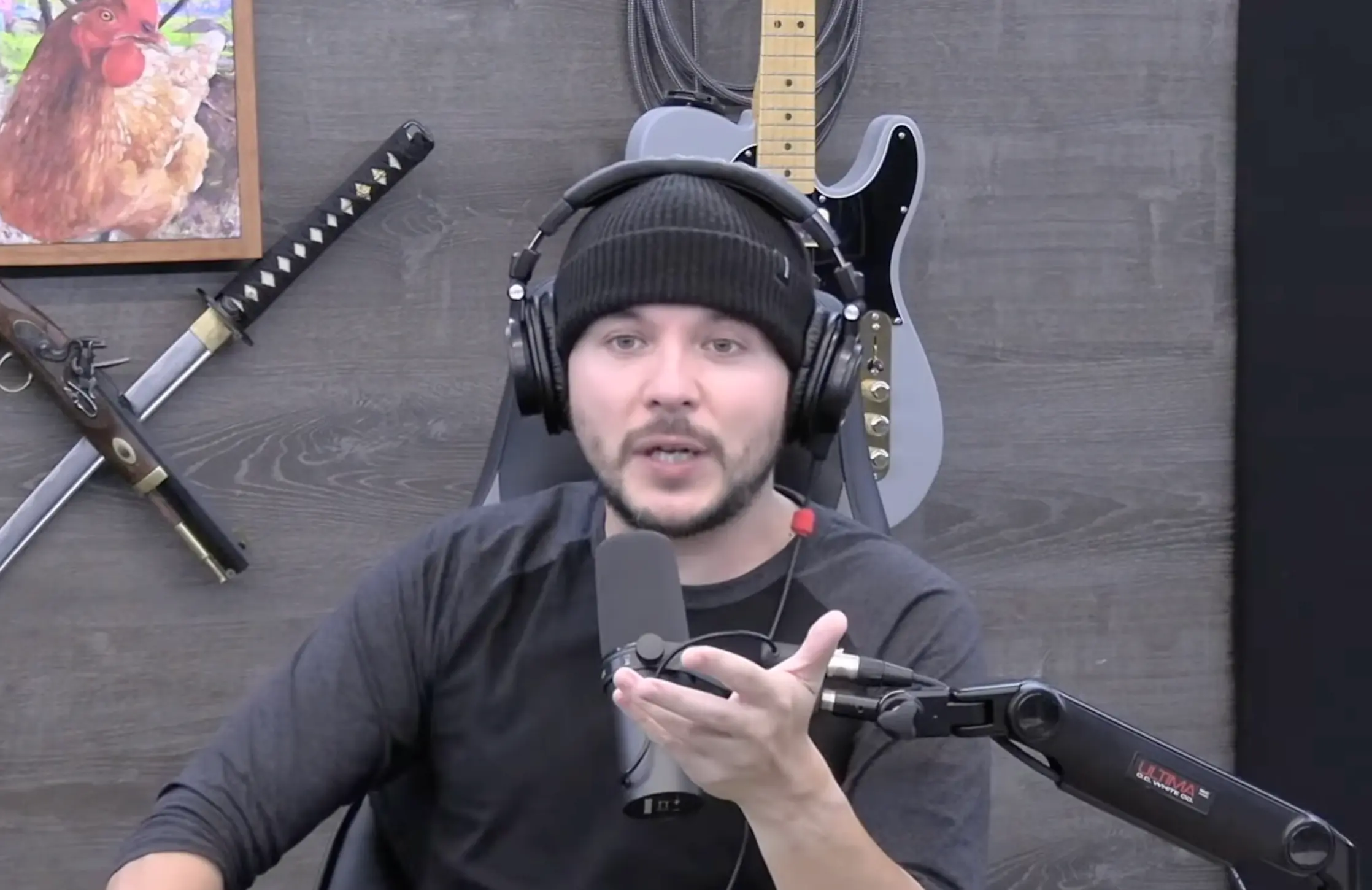 Tim Pool alleged that someone fired three shots at one of his properties (Image via YouTube/TimCast IRL)