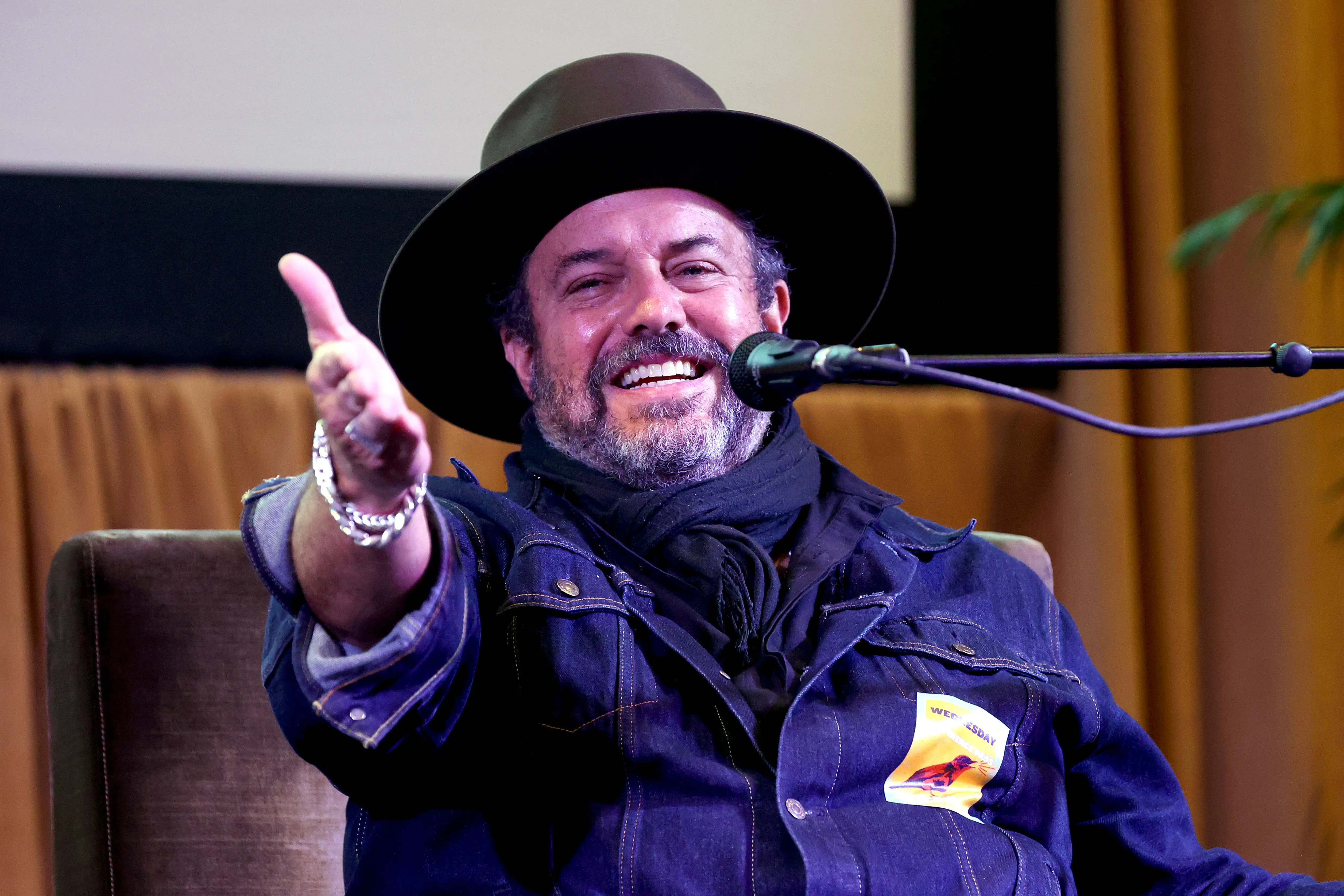 NASHVILLE, TENNESSEE - SEPTEMBER 22: Raul Malo of the The Mavericks speaks onstage at All Americana: The Latine Experience Panel during AMERICANAFEST 2021 at The Westin Nashville on September 22, 2021 in Nashville, Tennessee. (Photo by Terry Wyatt/Getty Images for Americana Music Association )
