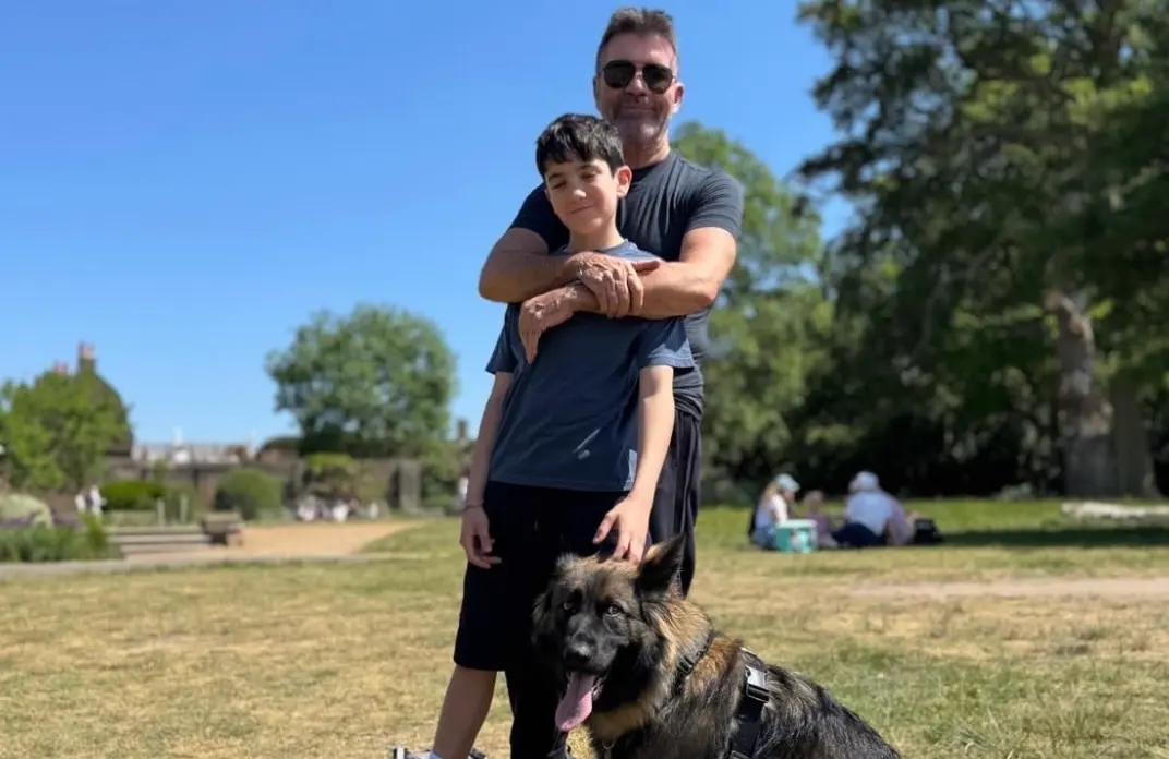 Simon Cowell with his son, Eric (Image via Instagram/@simoncowell)