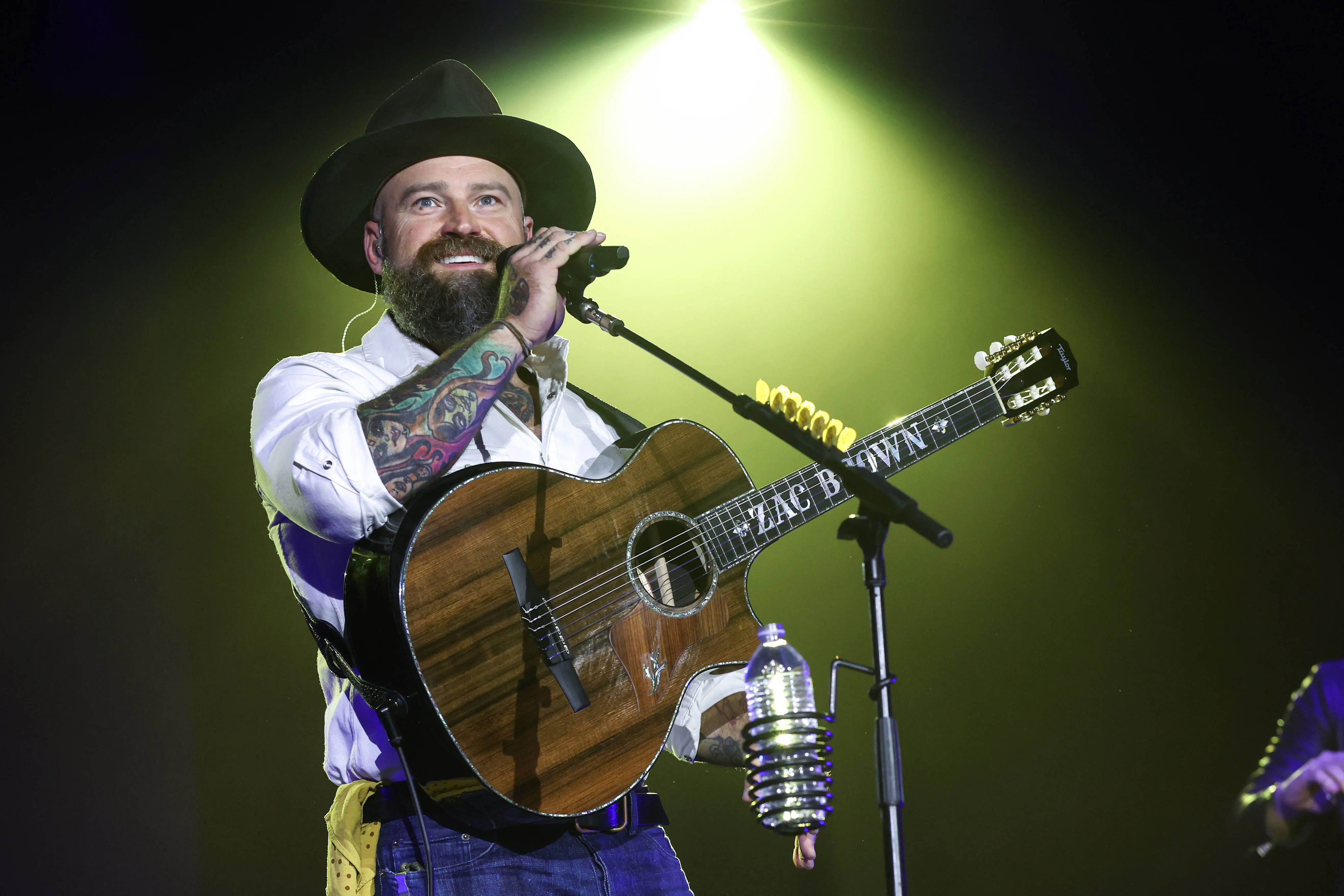 Zac Brown of the Zac Brown Band performs during Warner Music Nashville Lunch and Performance at CRS 2022 at Omni Nashville Hotel on February 23, 2022 in Nashville, Tennessee. (Photo by Terry Wyatt/Getty Images)