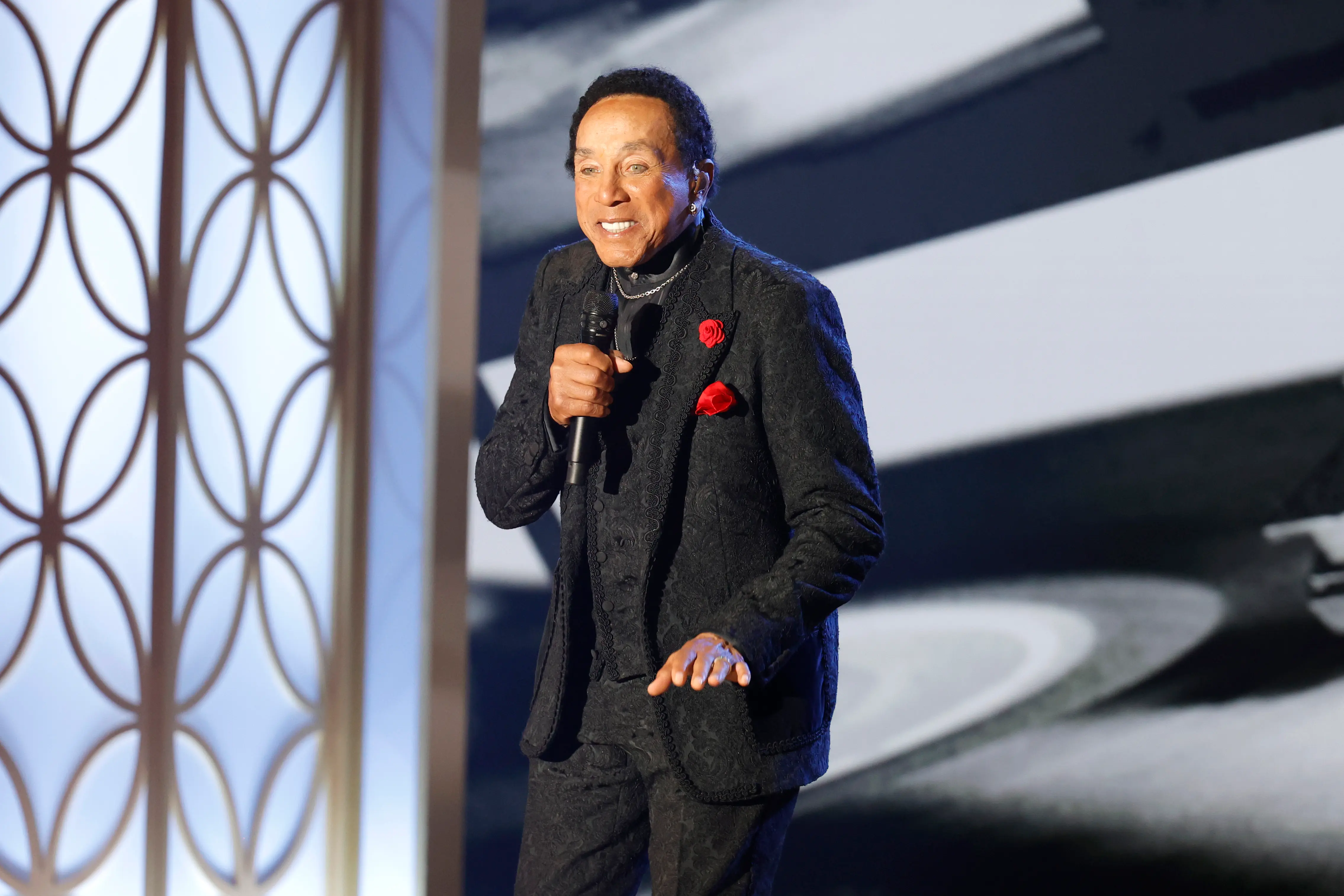 BEVERLY HILLS, CALIFORNIA - OCTOBER 21: Smokey Robinson performs onstage during the 2nd Annual theGrio Awards at The Beverly Hilton on October 21, 2023 in Beverly Hills, California. (Photo by Stefanie Keenan/Getty Images for Byron Allen AMG/TheGRIO Awards)