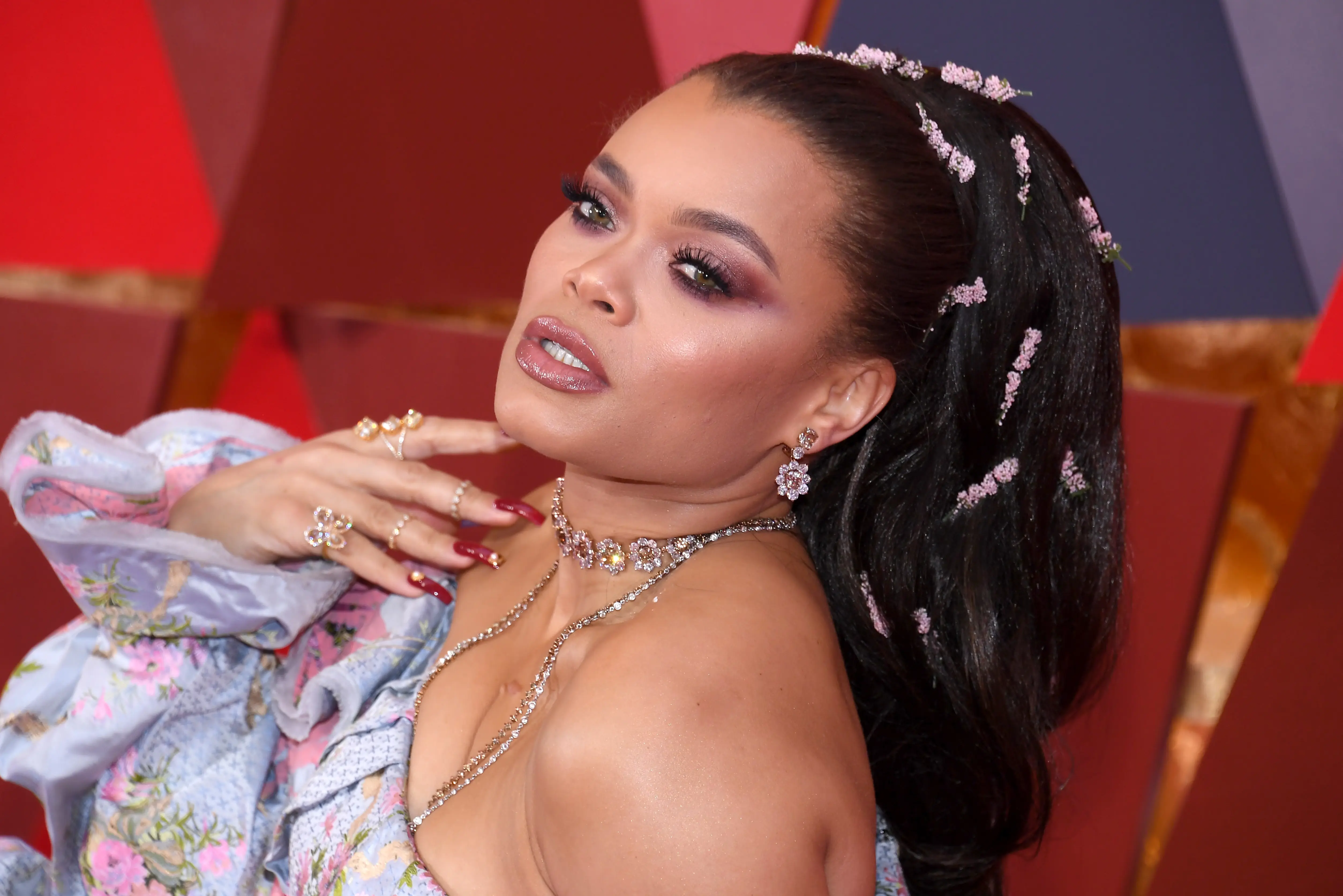 HOLLYWOOD, CA - MARCH 04:  Andra Day attends the 90th Annual Academy Awards at Hollywood &amp; Highland Center on March 4, 2018 in Hollywood, California.  (Photo by Kevork Djansezian/Getty Images)