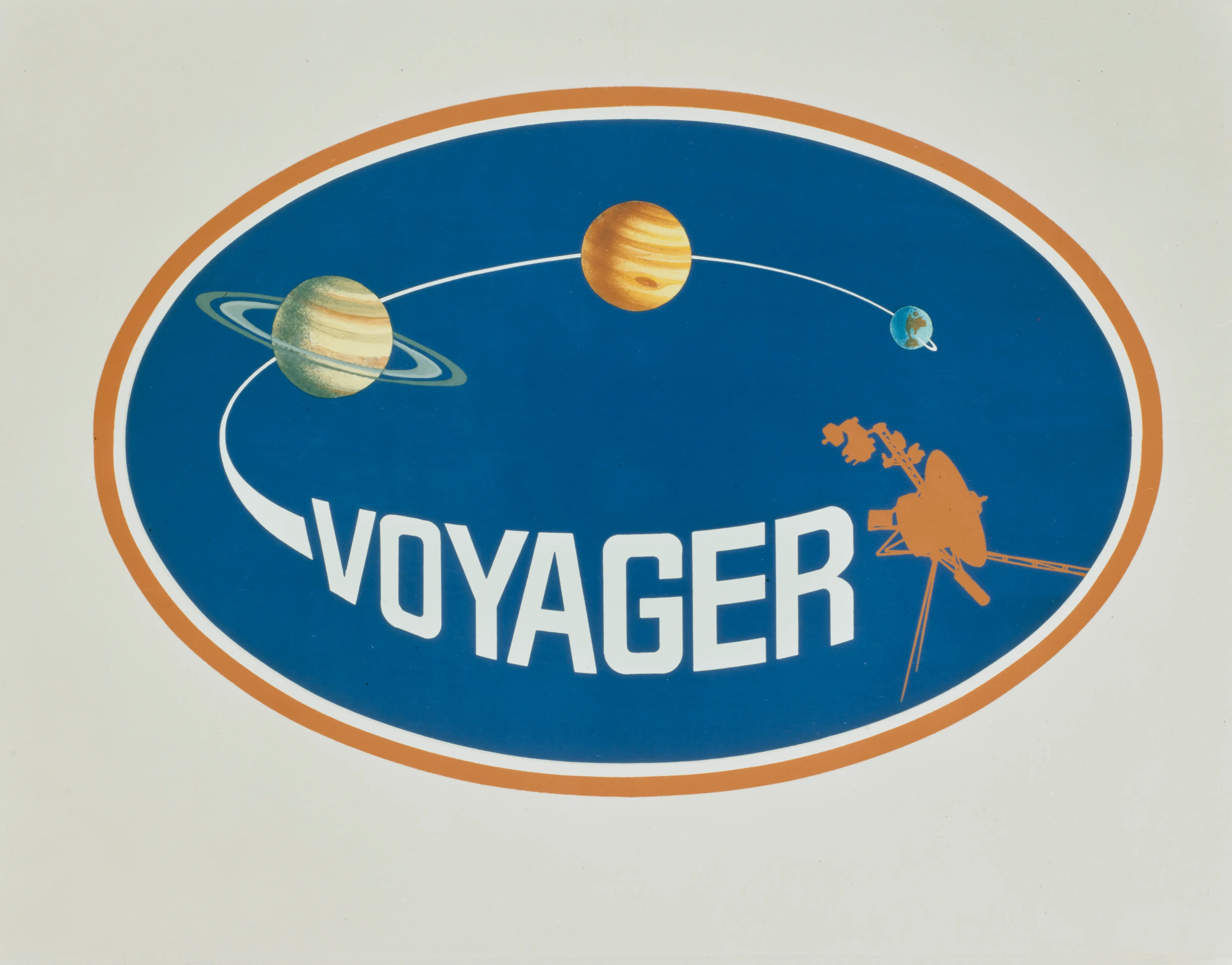 The mission insignia for the Voyager (Image via Getty)