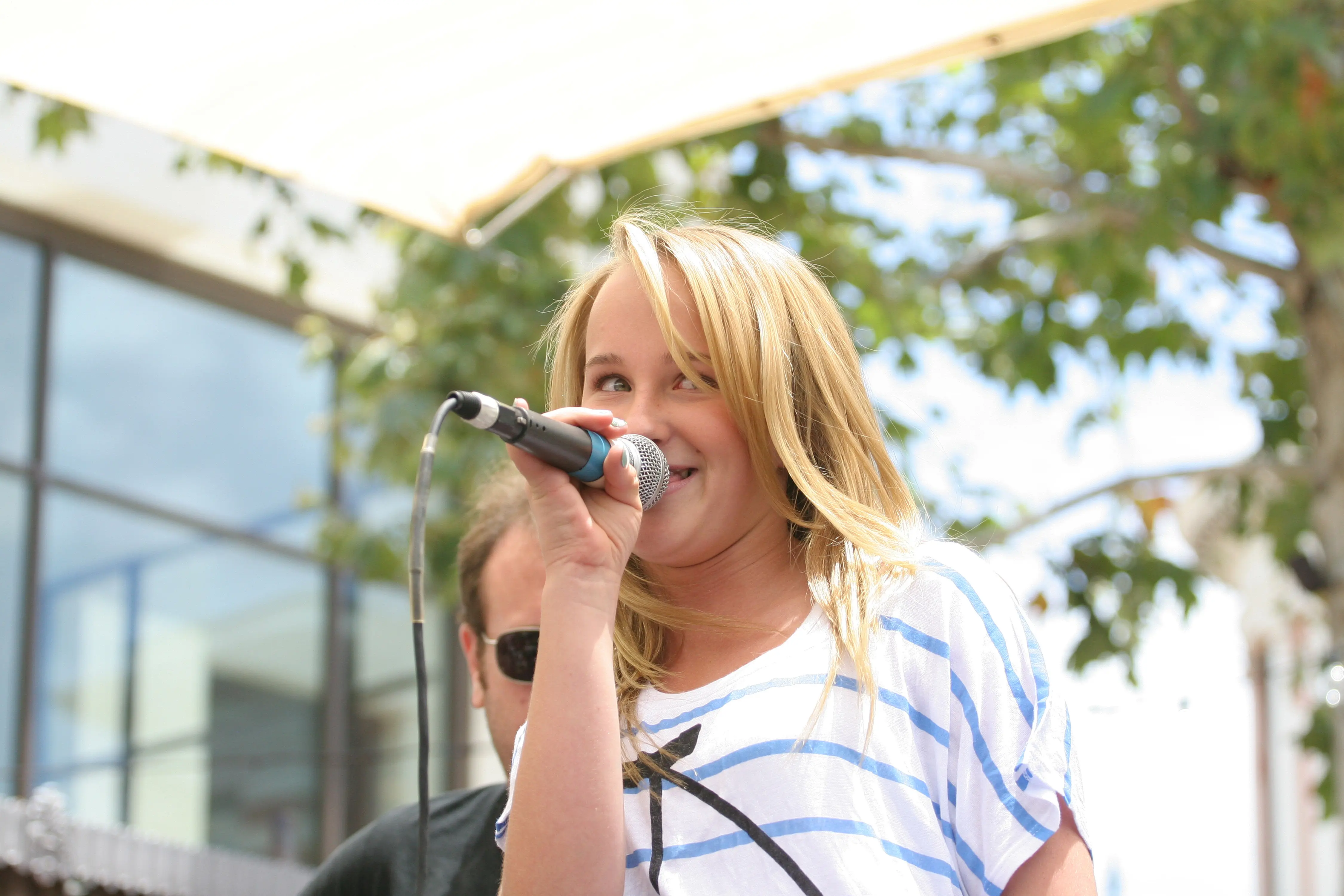 LOS ANGELES, CA - JUNE 05:  Singer Camryn performs at the "Judy Moody And The Not Bummer Summer" event at the Grove on June 5, 2011 in Los Angeles, California.  (Photo by Tommaso Boddi/Getty Images)