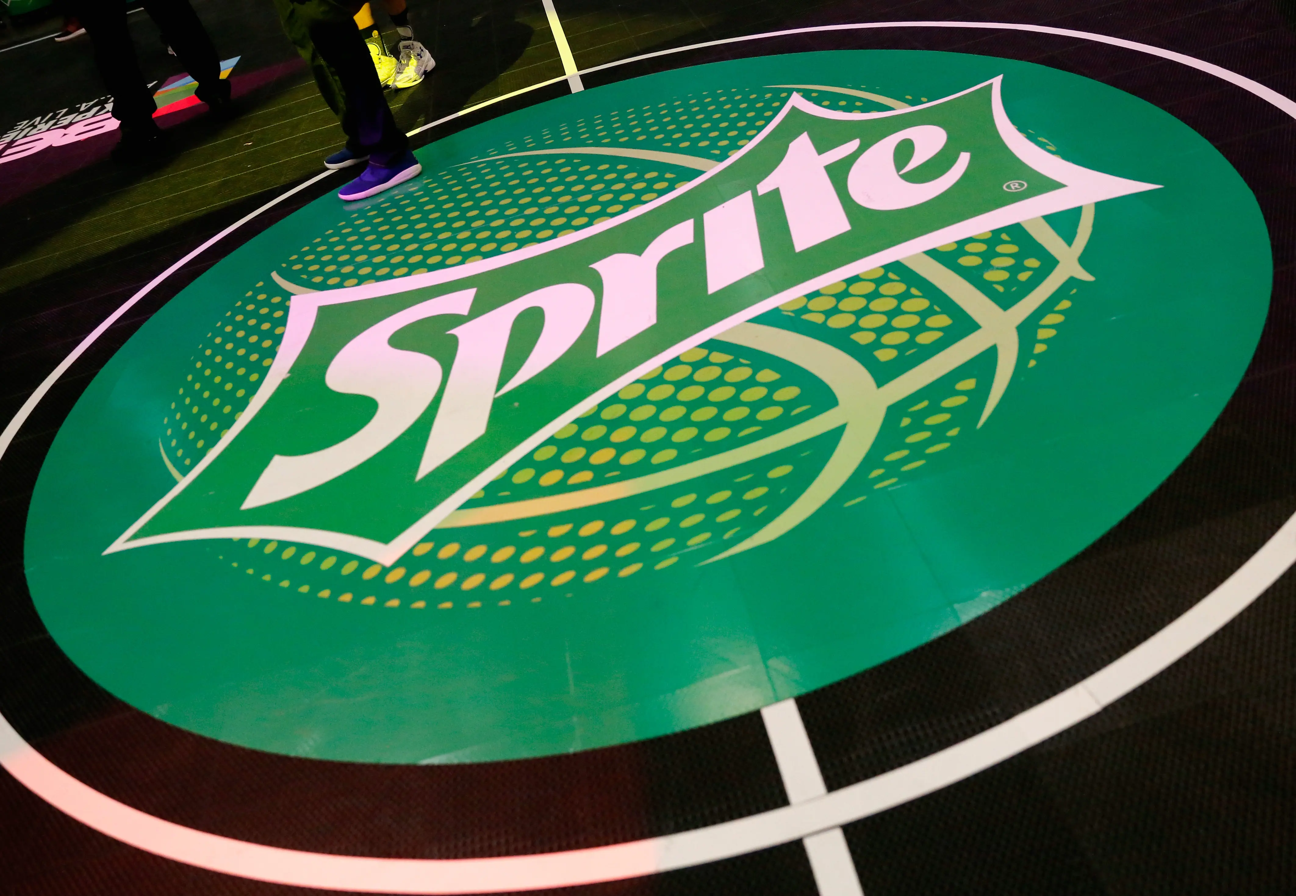LOS ANGELES, CA - JUNE 25:  The Sprite logo is displayed during the celebrity basketball game presented by Sprite during the 2016 BET Experience on June 25, 2016 in Los Angeles, California.  (Photo by Rich Polk/BET/Getty Images for BET)