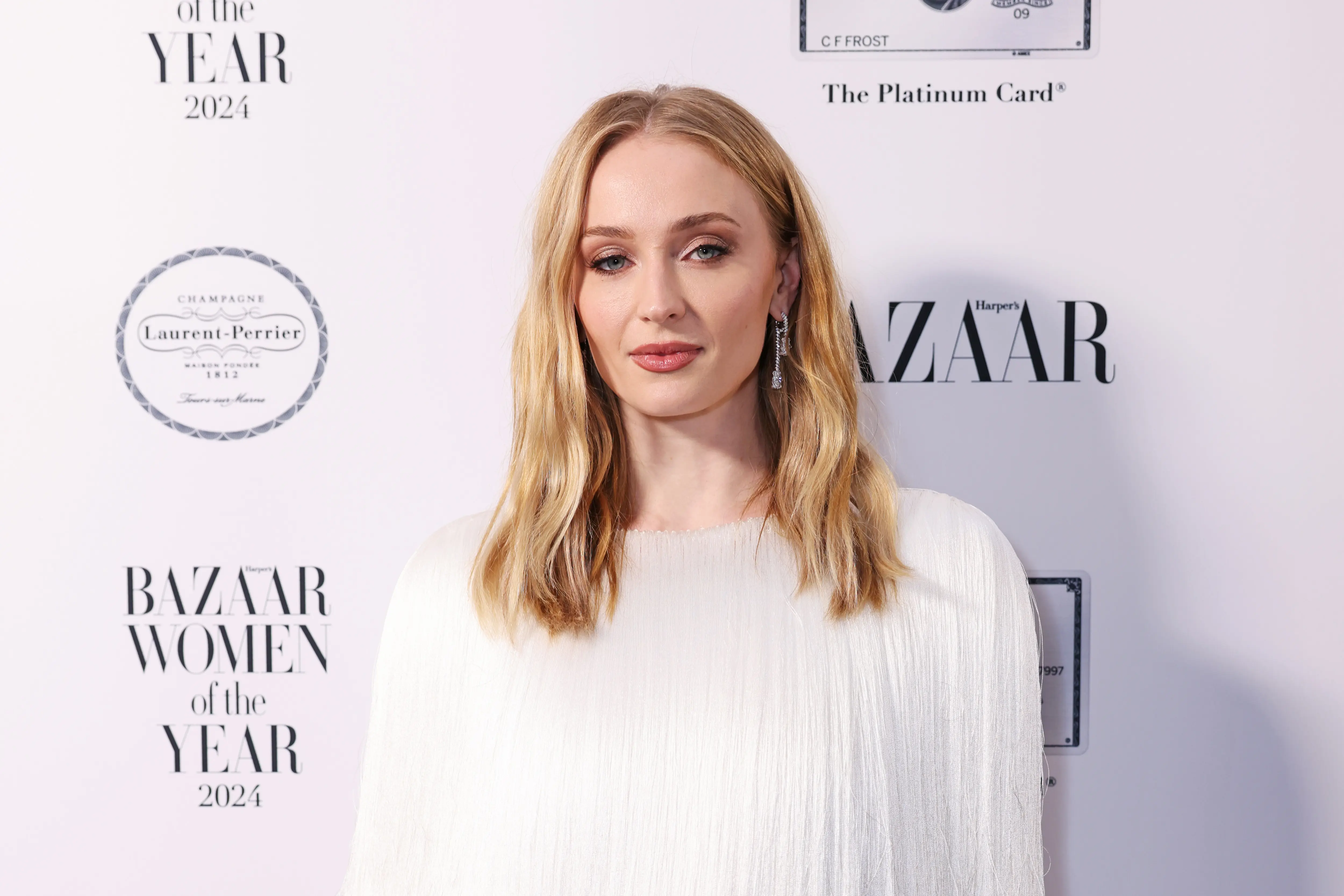 Sophie Turner attends the 2024 Harper's Bazaar Women of the Year Awards, held in partnership with The Platinum Card by American Express, at Claridge's Hotel on November 5, 2024 in London, England. (Photo by Dave Benett/Getty Images for Harper's Bazaar UK)