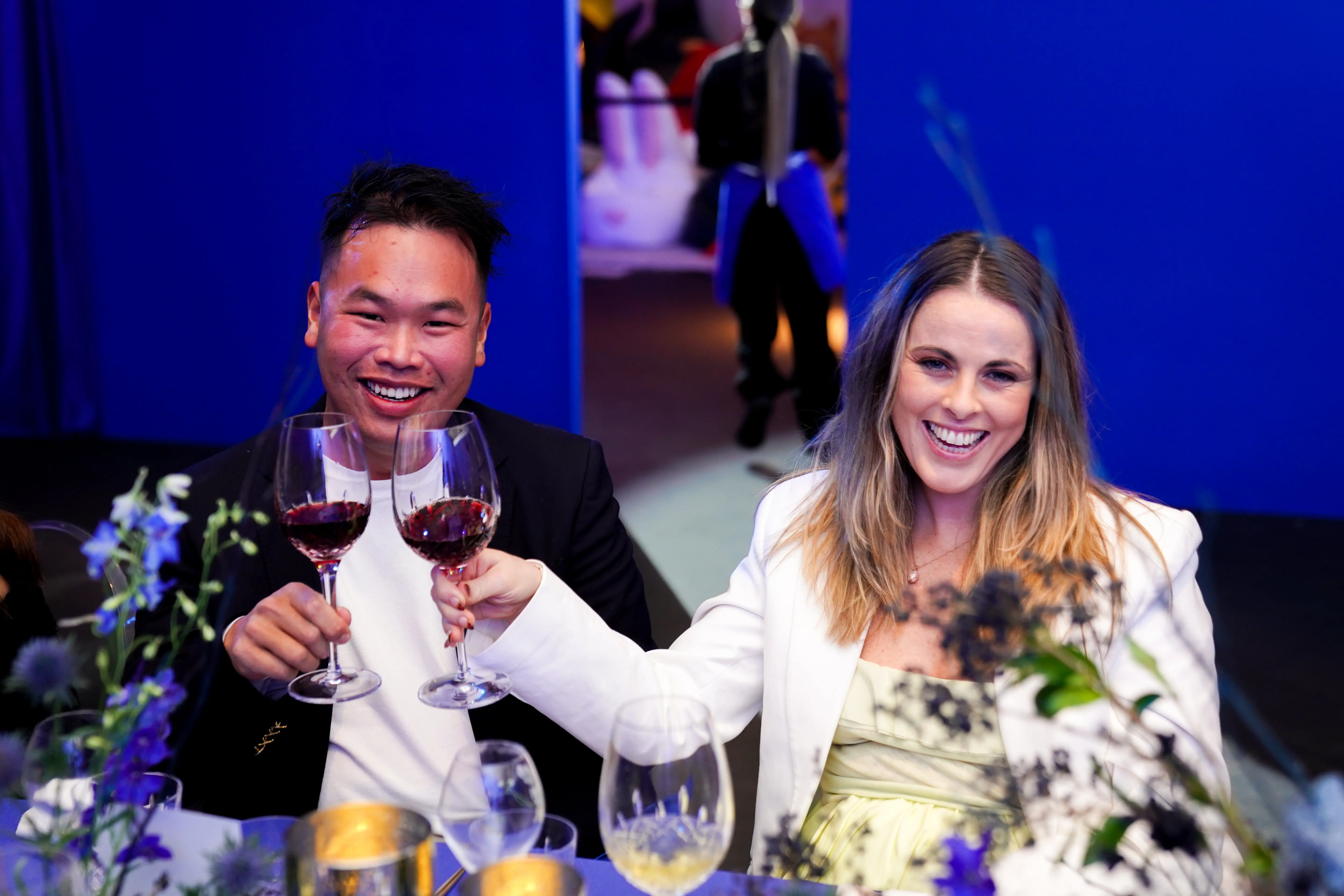 Buddha Lo and Rebekah Pedler (Image via Getty)