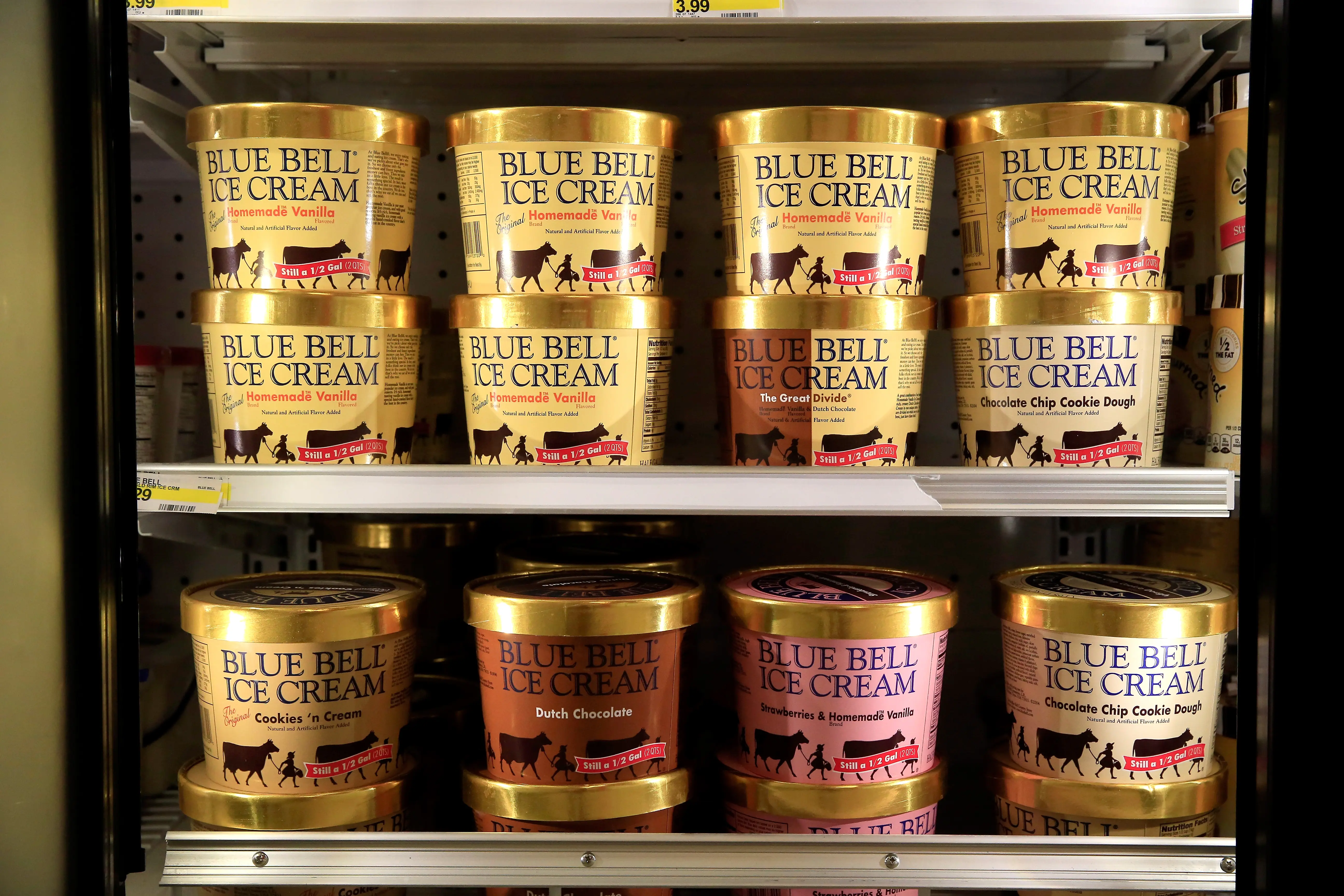 Blue Bell Creameries set to expand to its northernmost location yet. (Photo by Jamie Squire/Getty Images)