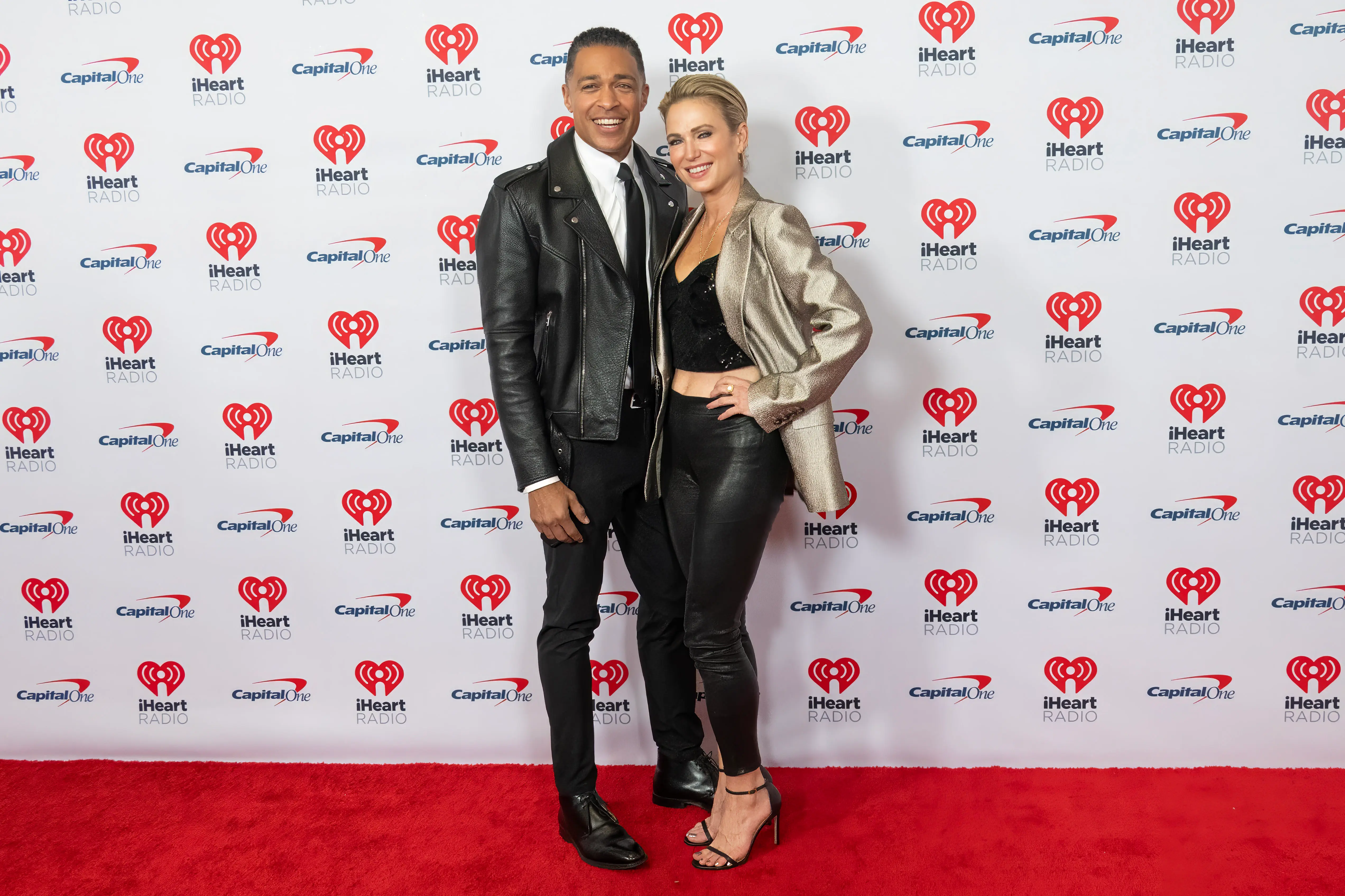 T.J. Holmes and Amy Robach attend iHeartRadio z100's Jingle Ball 2023 Presented By Capital One at Madison Square Garden on December 08, 2023 in New York City. (Photo by Astrida Valigorsky/WireImage)
