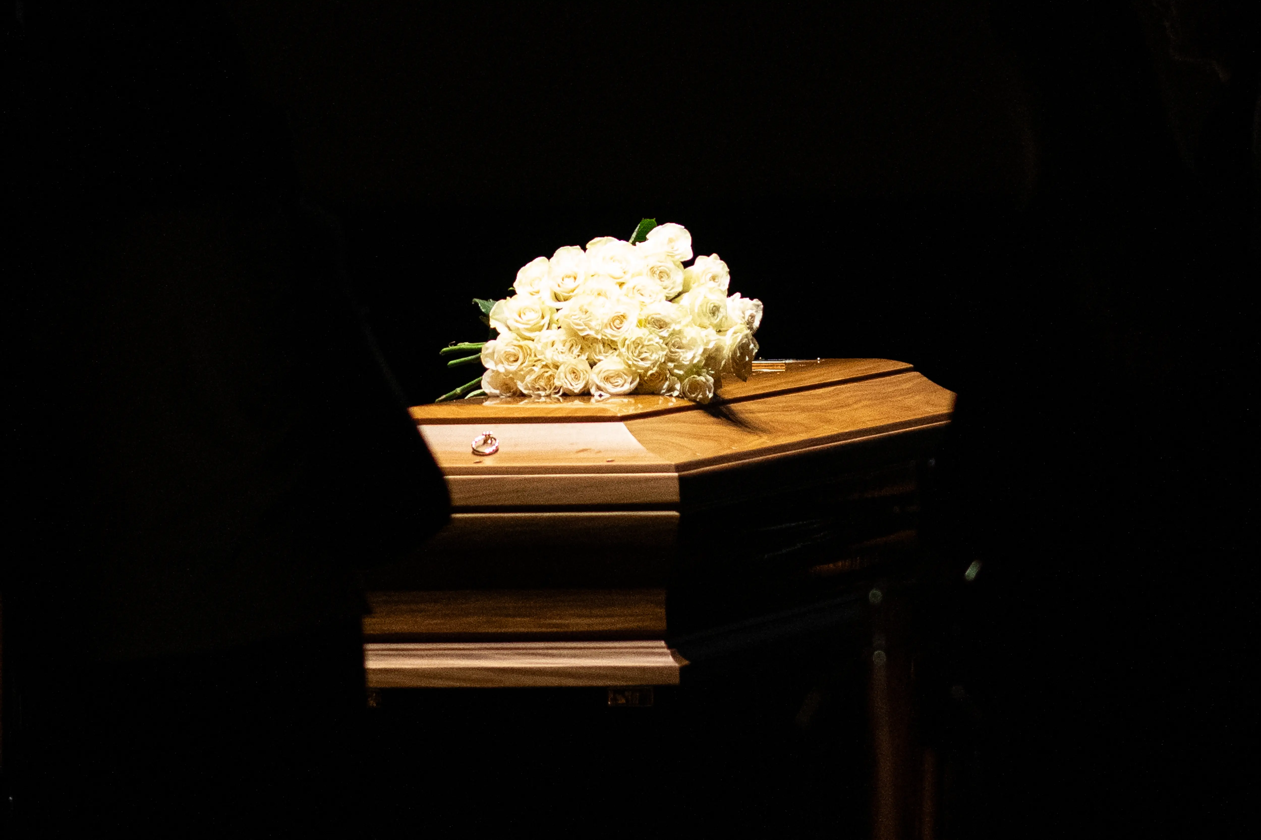 Giorgio Armani's coffin lies in the Mortuary Chapel at Armani Teatro(Image via Getty)