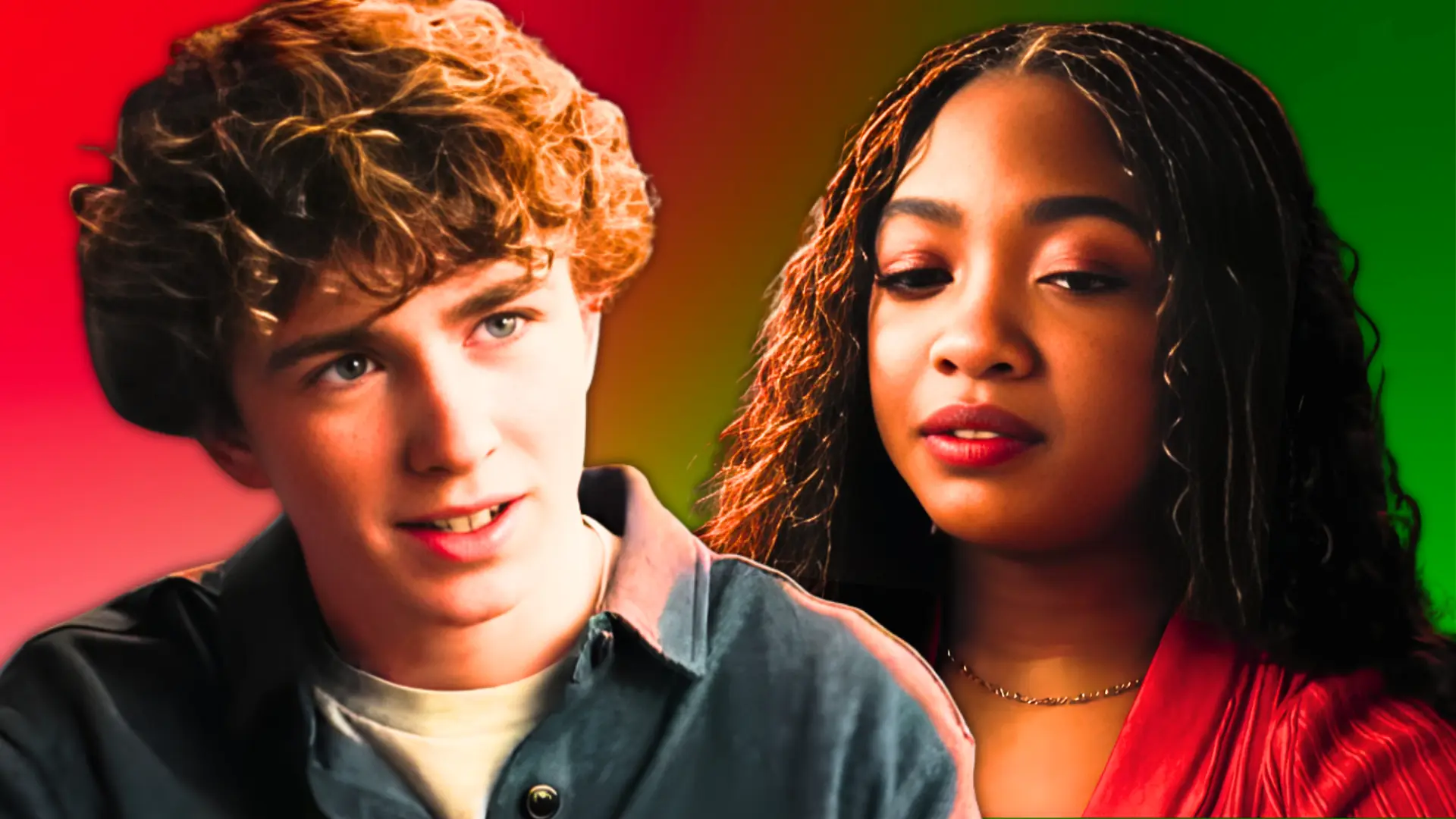 Percy and Annabeth in ‘Percy Jackson and the Olympians’ season 2 (Custom cover by PRIMETIMER, Original Image [YouTube/Disney Plus])