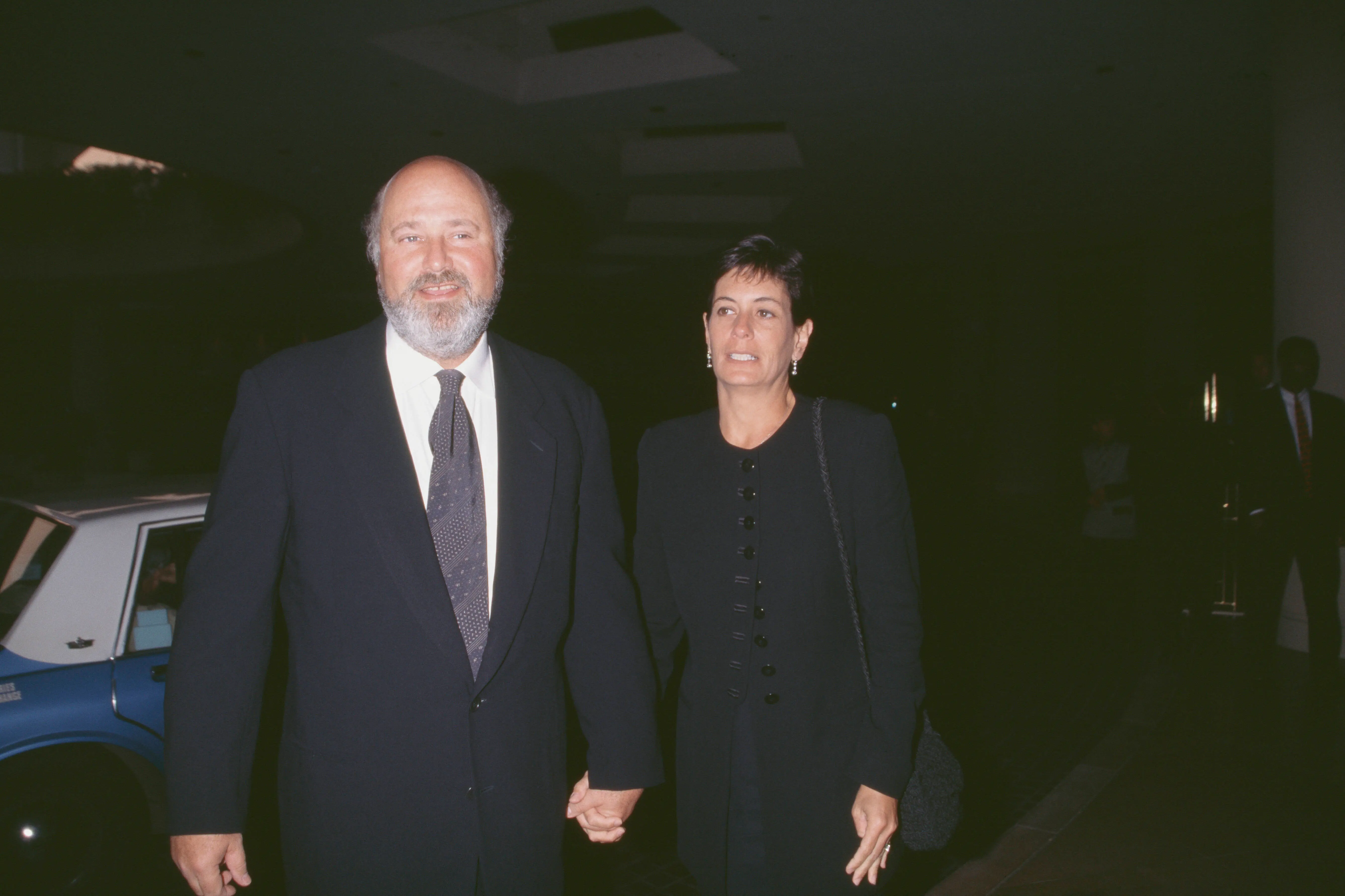 American director and actor Rob Reiner and his wife Michele at the 1996 Environmental Media Awards in Beverly Hills, California, 14th October 1996.  (Photo by Vinnie Zuffante/Getty Images)