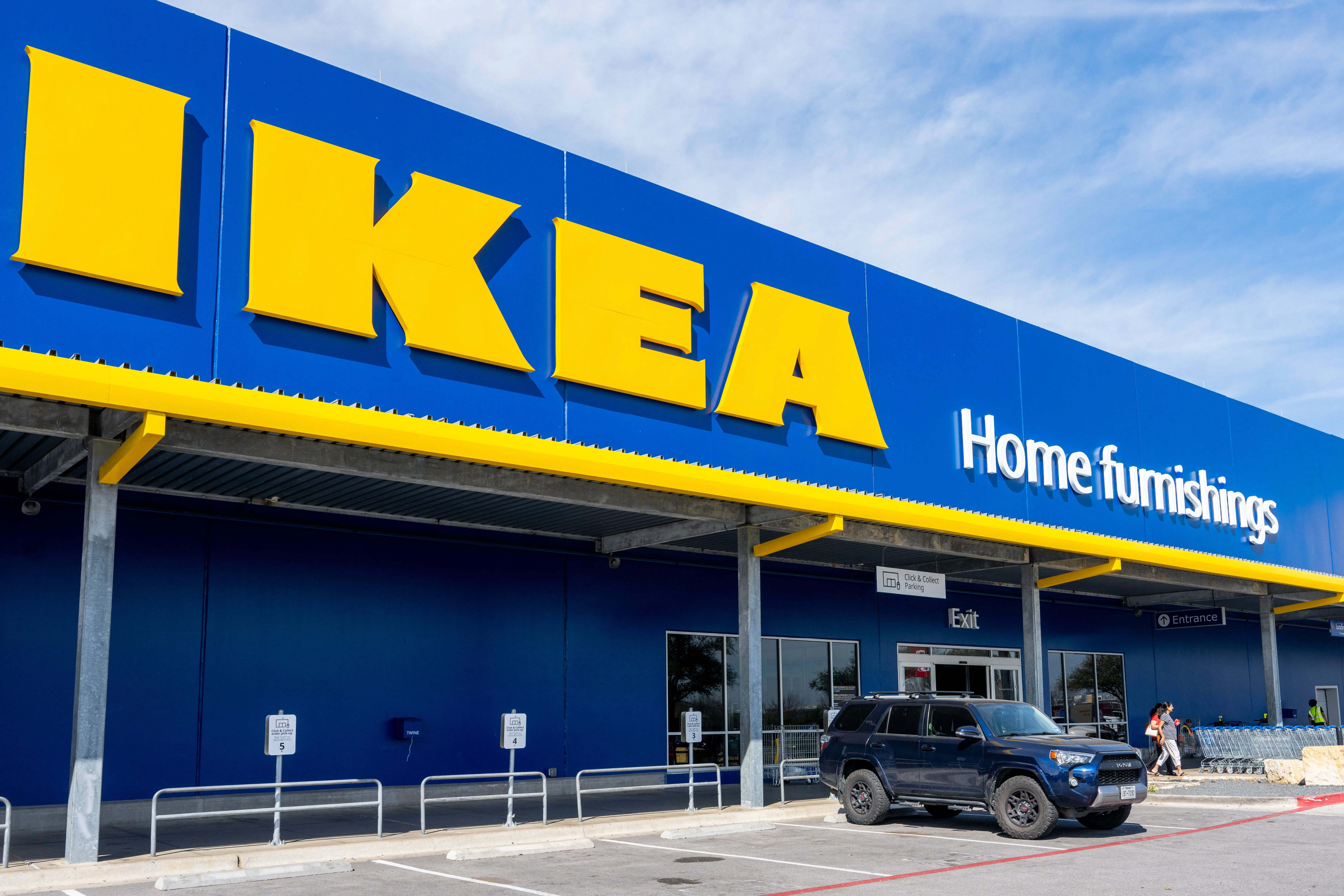 ROUND ROCK, TEXAS - FEBRUARY 26: The exterior of an Ikea furniture store is seen on February 26, 2024 in Round Rock, Texas. (Photo by Brandon Bell/Getty Images)