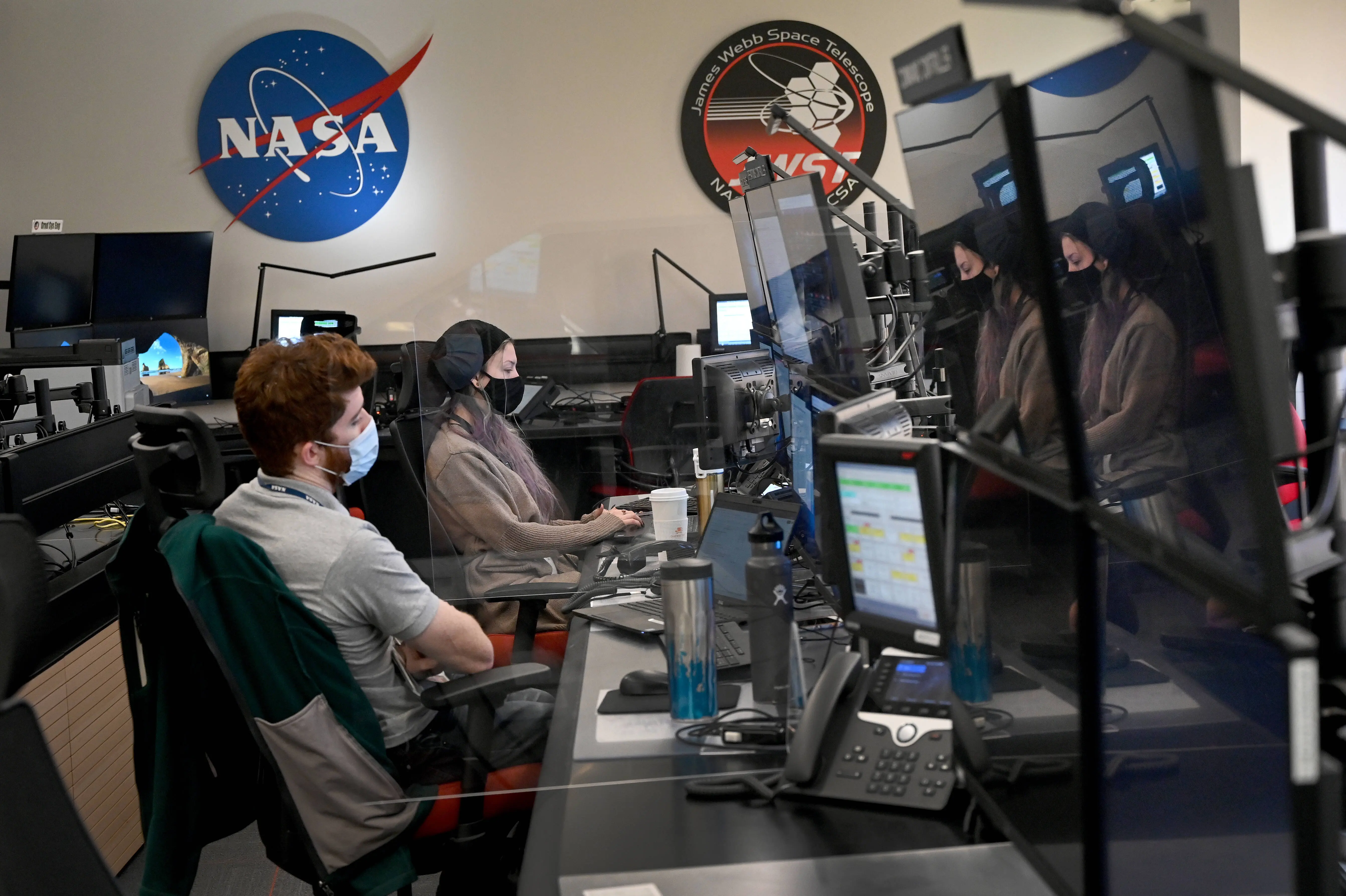 JWST Mission Operations Center Flight Control room at the Space Telescope Science Institute (Image via Getty)