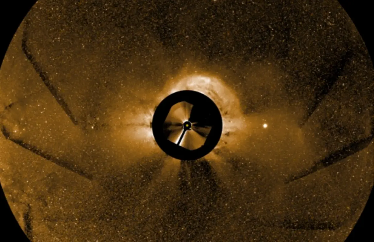 Several coronal mass ejections (CMEs) erupting from the Sun’s surface (Image via NASA)