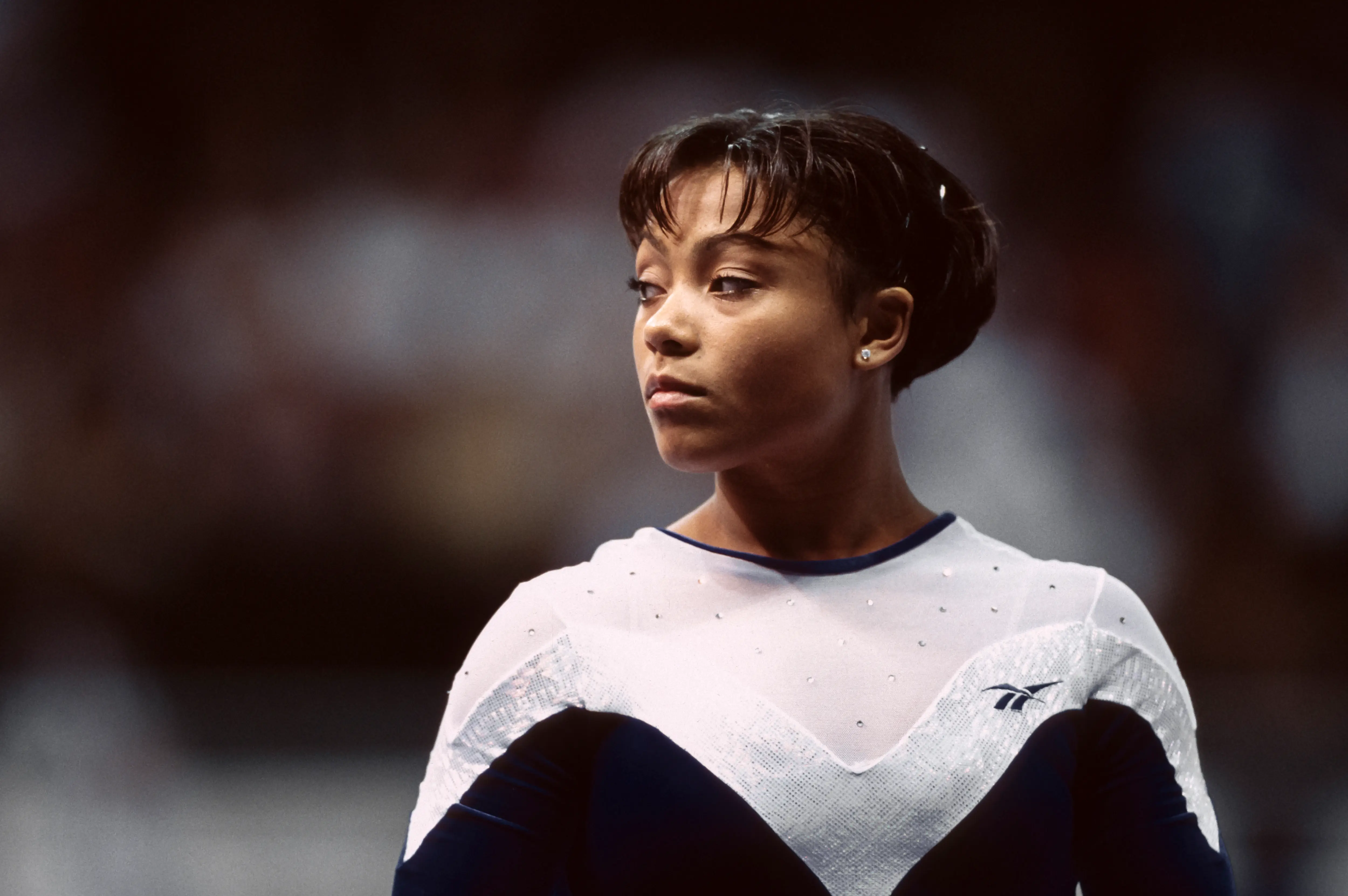 Dominique Dawes of the United States competes in the Gymnastics competition of the Goodwill Games (Image via Getty)