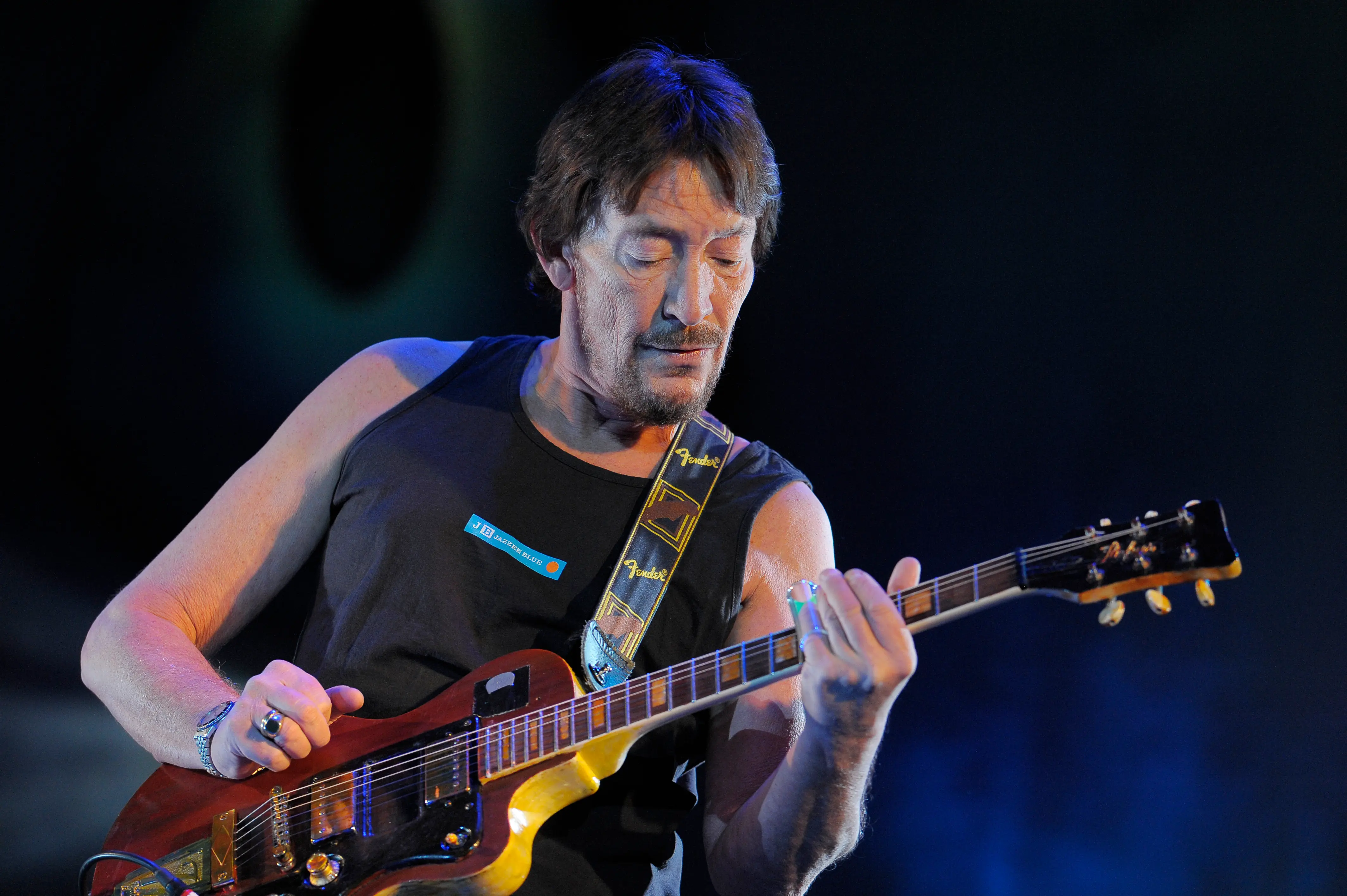 Chris Rea performs on stage at Zenith on February 23, 2010 in Munich, Germany. (Photo by Stefan M. Prager/Redferns)