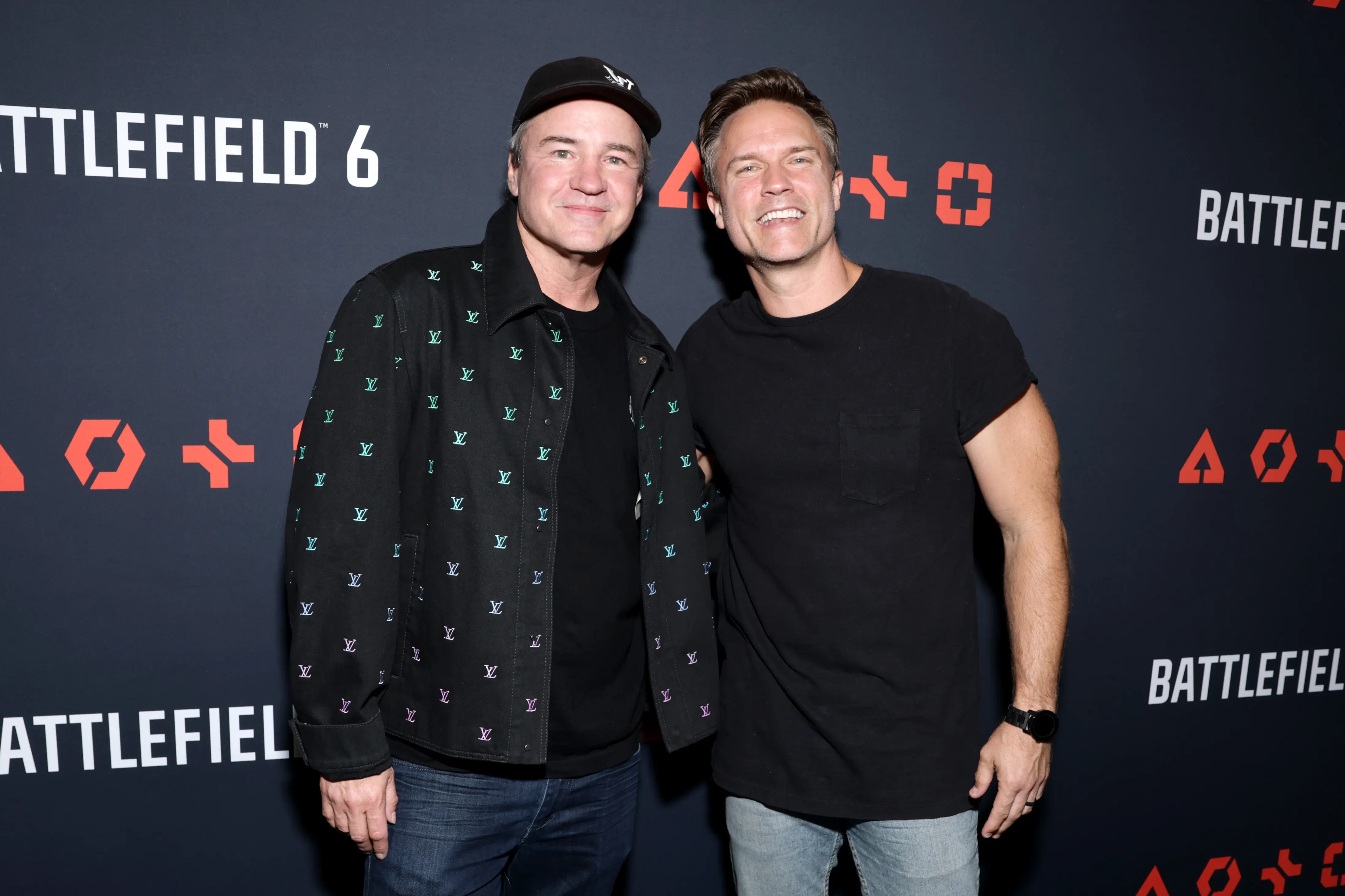 LOS ANGELES, CALIFORNIA - JULY 31: (L-R) Vince Zampella and Scott Porter attend the BATTLEFIELD 6 reveal celebration hosted by Electronic Arts and Battlefield Studios at Sunset Room Hollywood on July 31, 2025 in Los Angeles, California. (Photo by Matt Winkelmeyer/Getty Images for EA Entertainment)