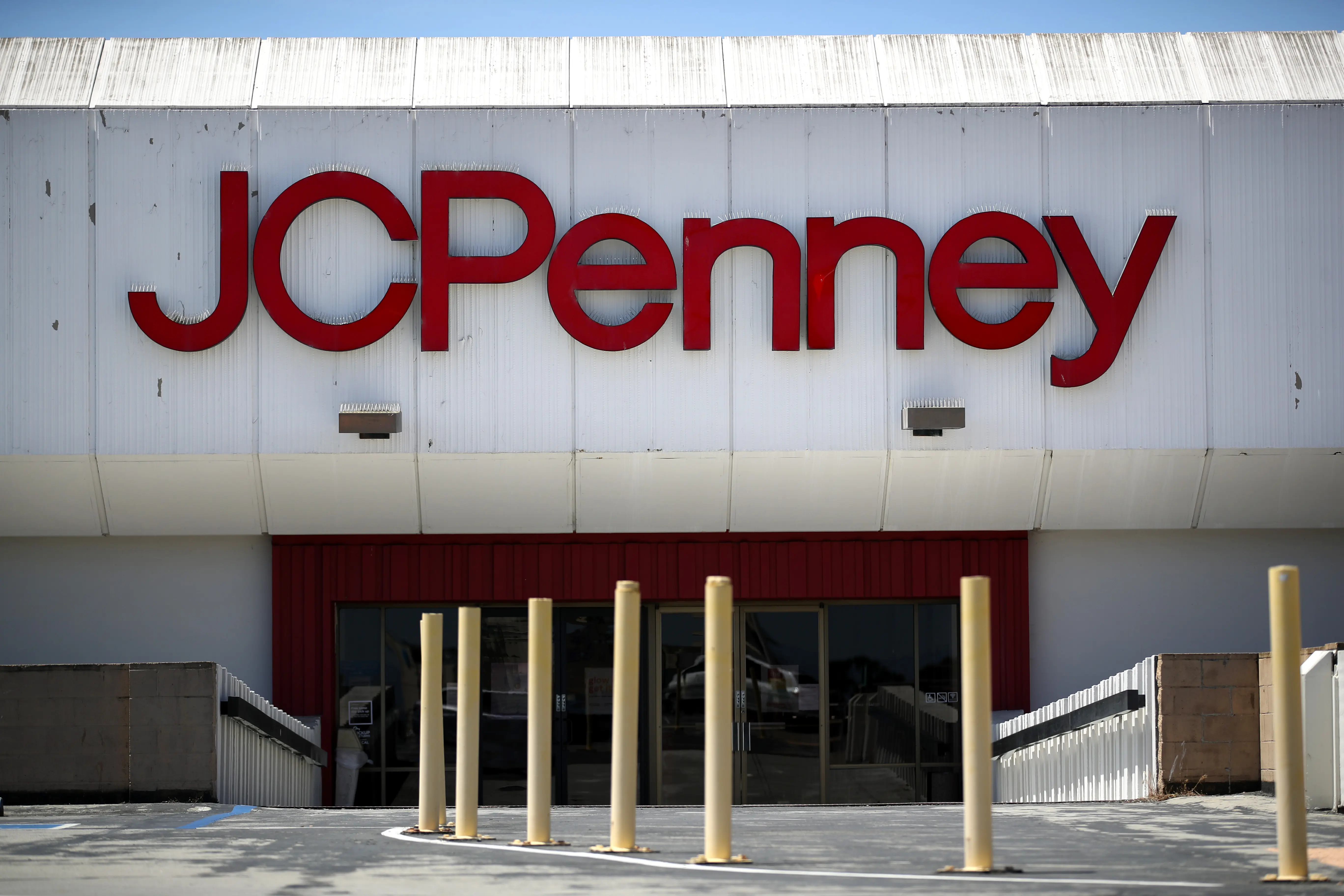 SAN BRUNO, CALIFORNIA - MAY 15: A view of a temporarily closed JCPenney store at The Shops at Tanforan Mall on May 15, 2020 in San Bruno, California. JCPenney avoided bankruptcy after the company paid down paid $17 million in debt on Friday after missing two previous payments.JCPenney has an estimate $3.6 billion in debt. (Photo by Justin Sullivan/Getty Images)