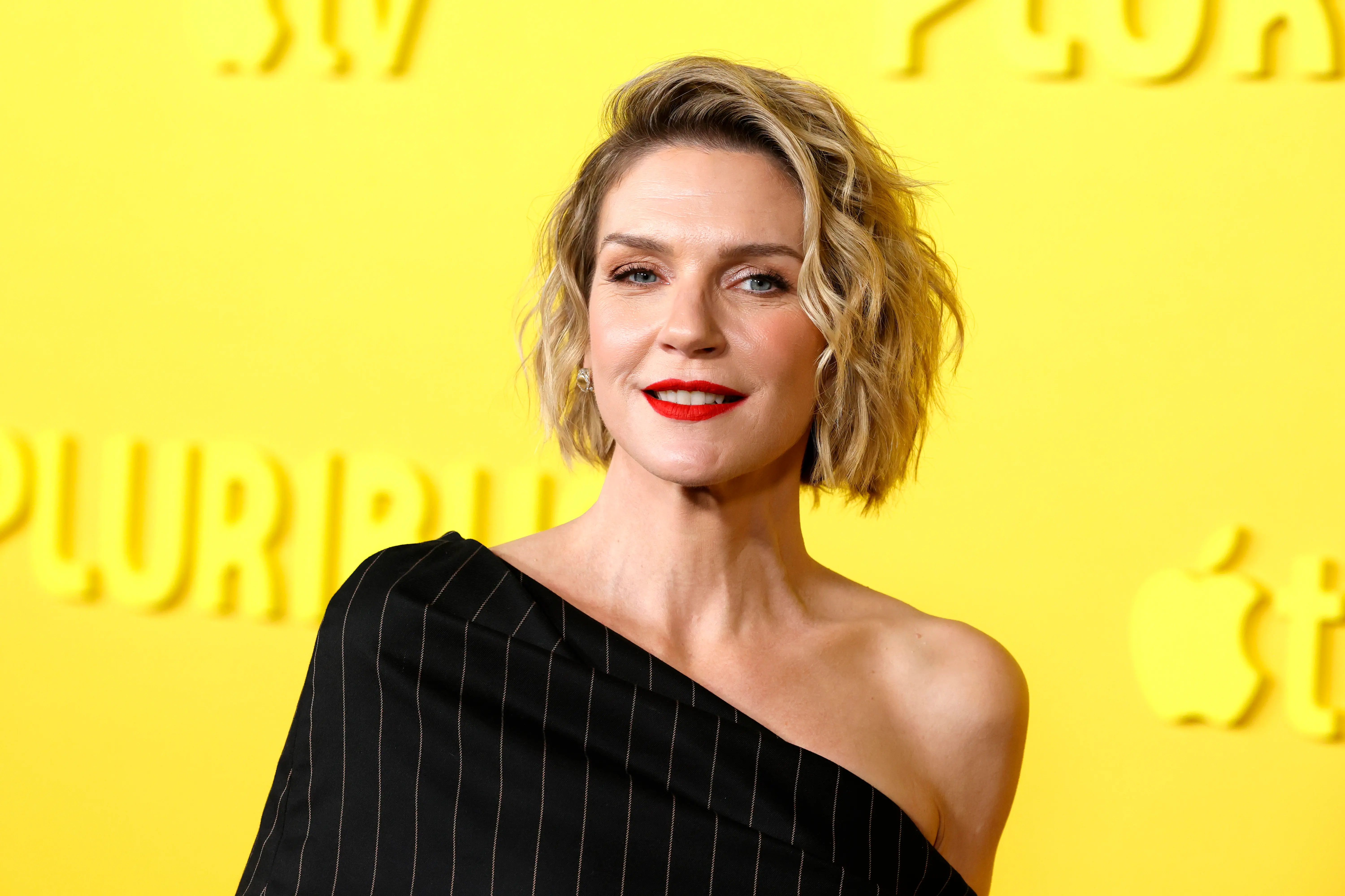 LOS ANGELES, CALIFORNIA - NOVEMBER 04: Rhea Seehorn attend sthe World Premiere Of Apple TV+'s "Pluribus"  at DGA Theater Complex on November 04, 2025 in Los Angeles, California. (Photo by Frazer Harrison/Getty Images)