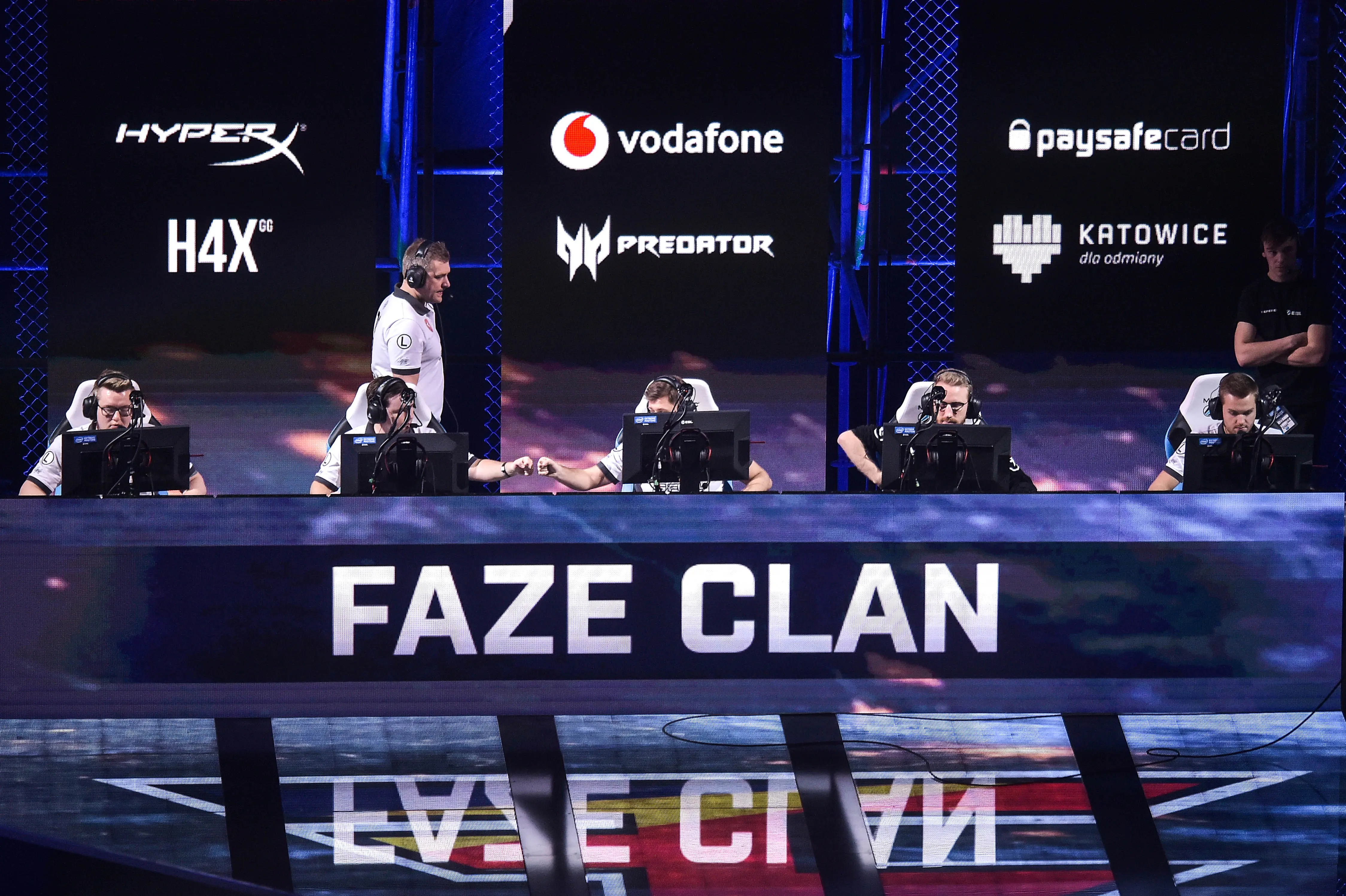 KATOWICE, POLAND - MARCH 03: Team FaZe Clan during Counter-Strike: Global Offensive semi final game between Astralis and FaZe Clan on March 3, 2018 in Katowice, Poland. (Photo by PressFocus/MB Media/Getty Images)