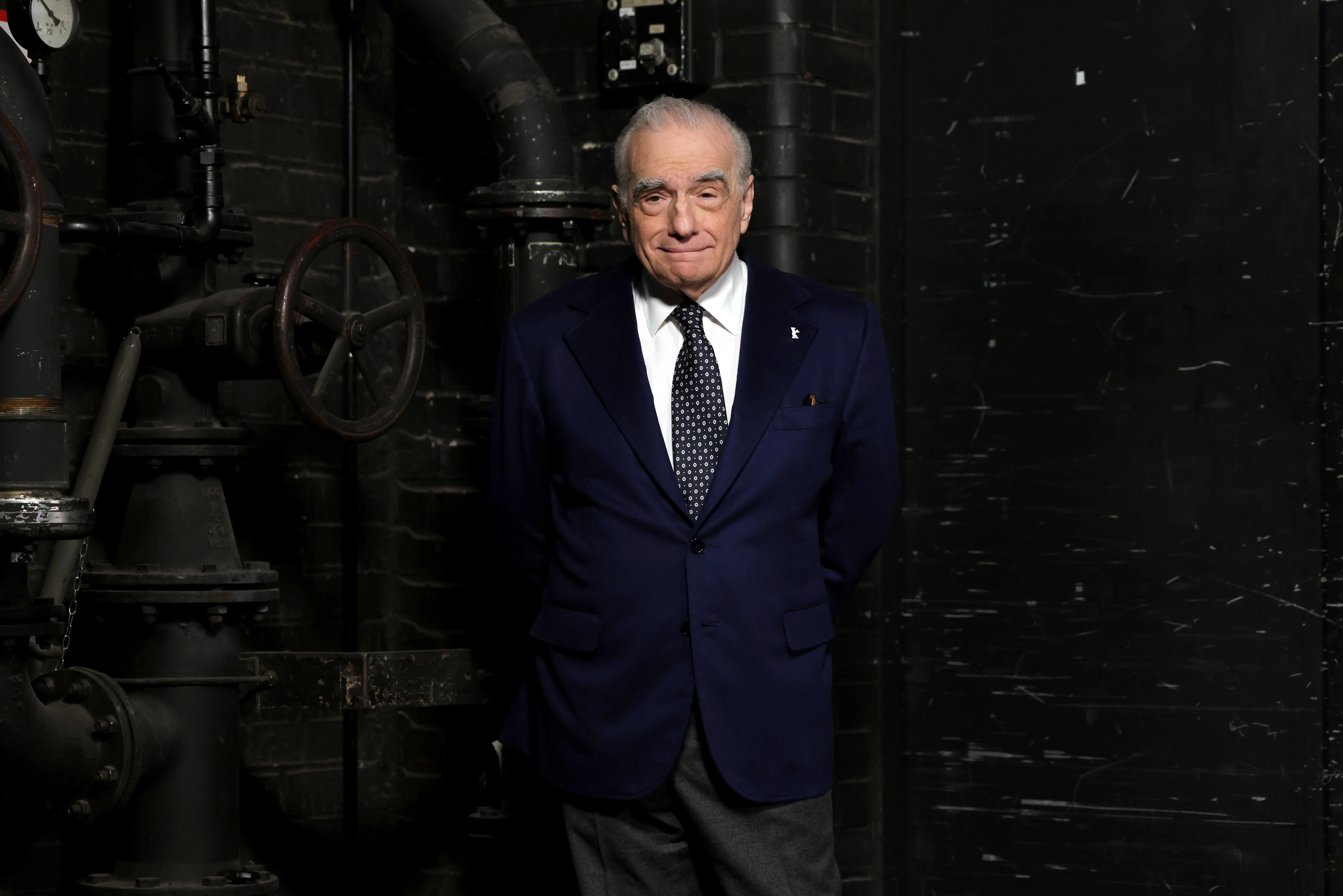BERLIN, GERMANY - FEBRUARY 21: Martin Scorsese poses backstage at the Honorary Golden Bear: In Conversation With Martin Scorsese during the 74th Berlinale International Film Festival Berlin at HAU Hebbel am Ufer on February 21, 2024 in Berlin, Germany. (Photo by Sean Gallup/Getty Images)