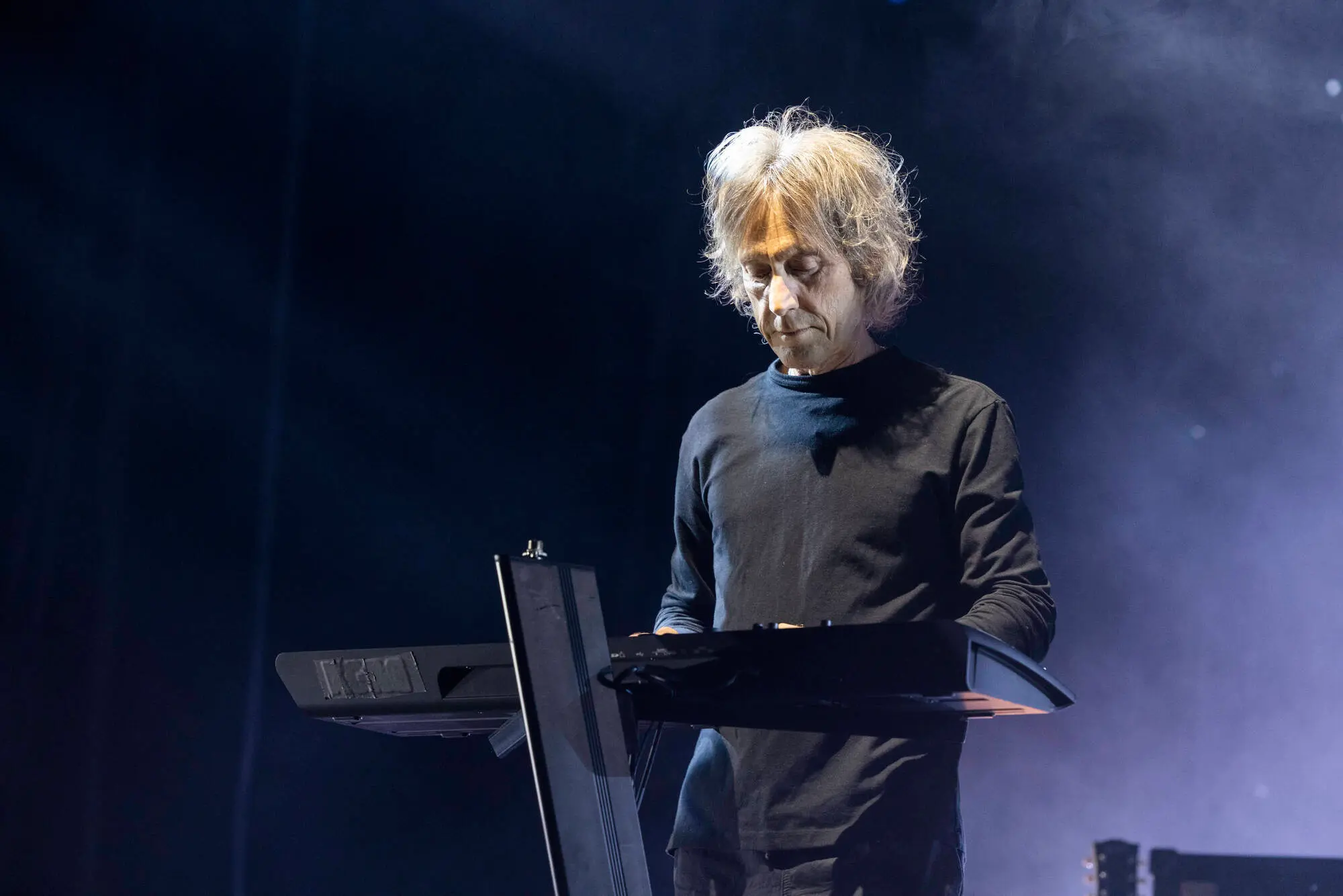 Perry Bamonte of The Cure performs in concert at Avicii Arena on October 10, 2022 in Stockholm, Sweden. (Photo by Michael Campanella/Redferns)