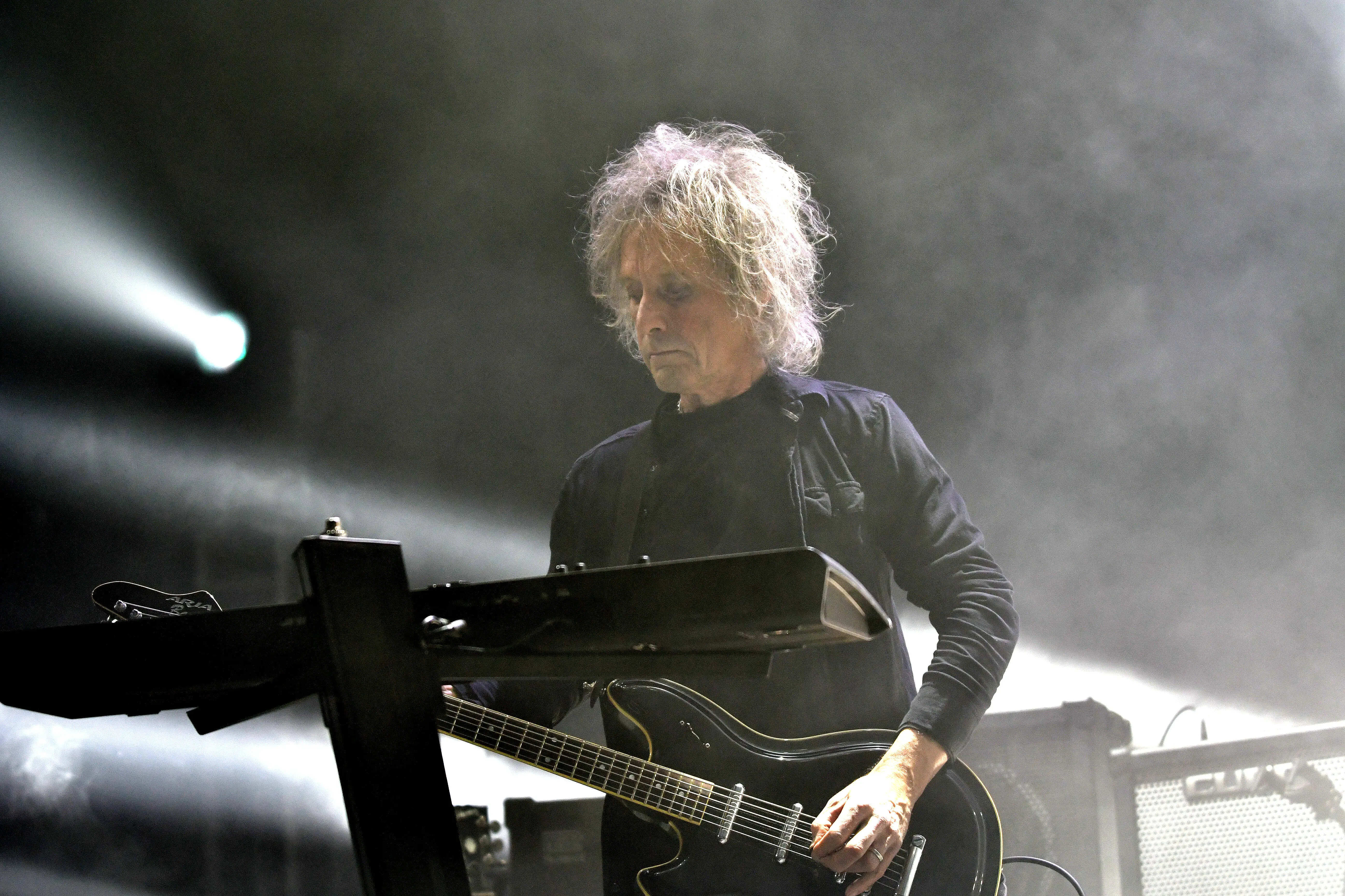 LONDON, ENGLAND - DECEMBER 11: Perry Bamonte of The Cure perform on stage at OVO Arena Wembley on December 11, 2022 in London, England. (Photo by Jim Dyson/Getty Images)