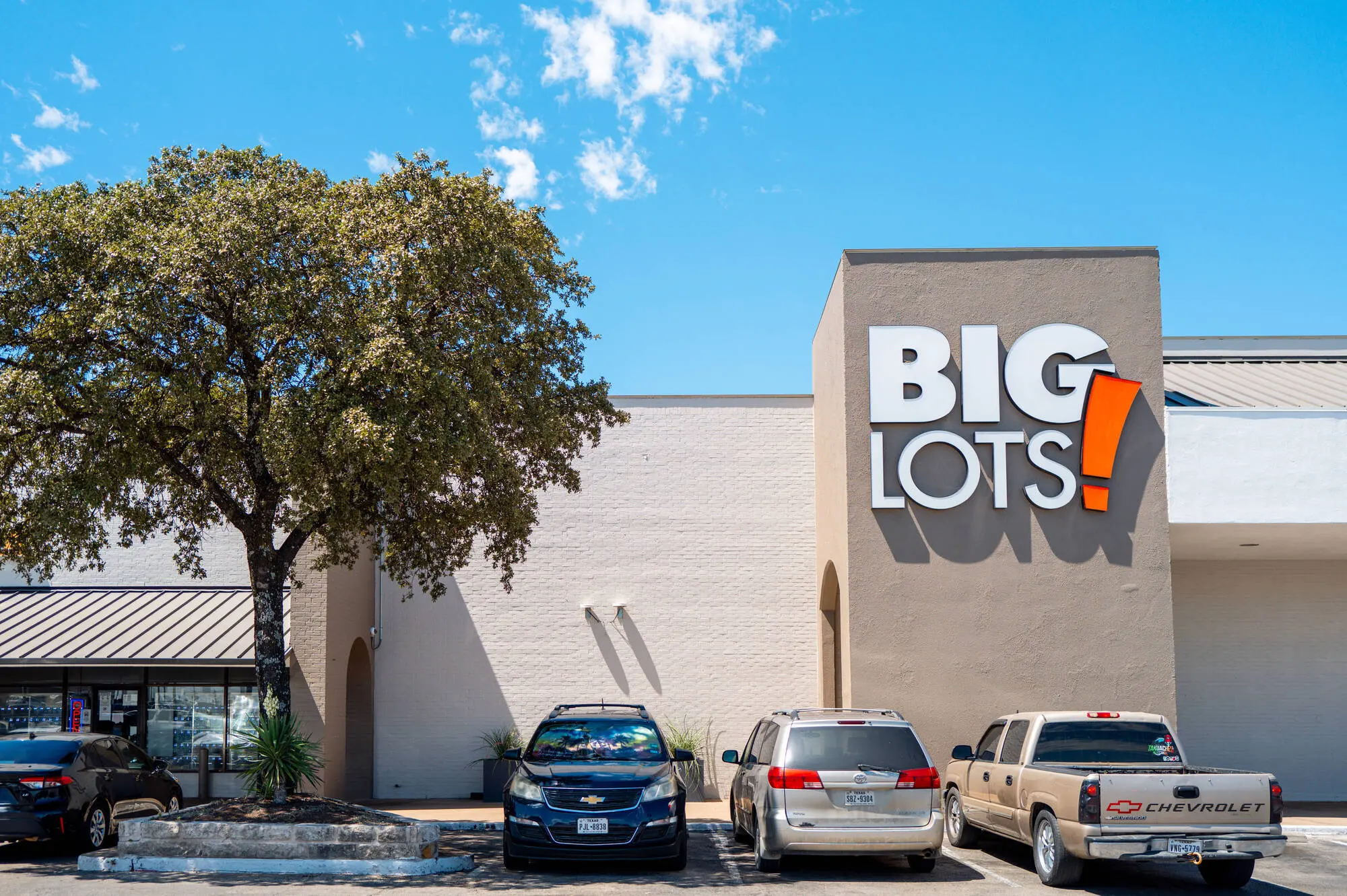 AUSTIN, TEXAS - SEPTEMBER 09: The sign for Big Lots is displayed outside its store on September 09, 2024 in Austin, Texas. Big Lots has filed for bankruptcy after consecutively reporting quarterly losses since 2022. The retail chain has agreed to sell its businesses to an affiliate of private-equity firm Nexus Capital Management.  (Photo by Brandon Bell/Getty Images)