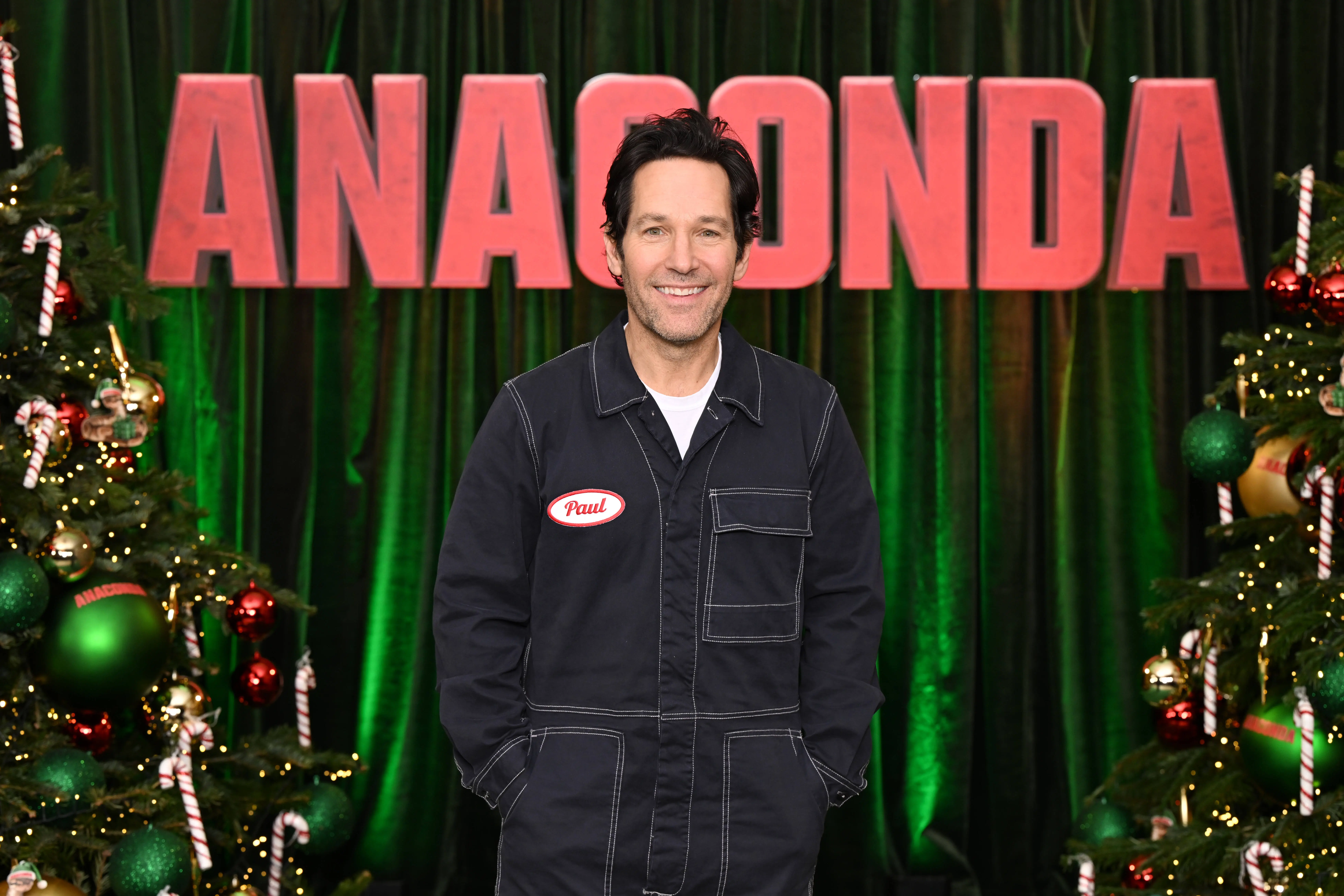 LONDON, ENGLAND - DECEMBER 19: Paul Rudd attends the Photocall for Columbia Pictures' "Anaconda" at Claridge's on December 19, 2025 in London, England.  (Photo by Jeff Spicer/Getty Images for Sony)
