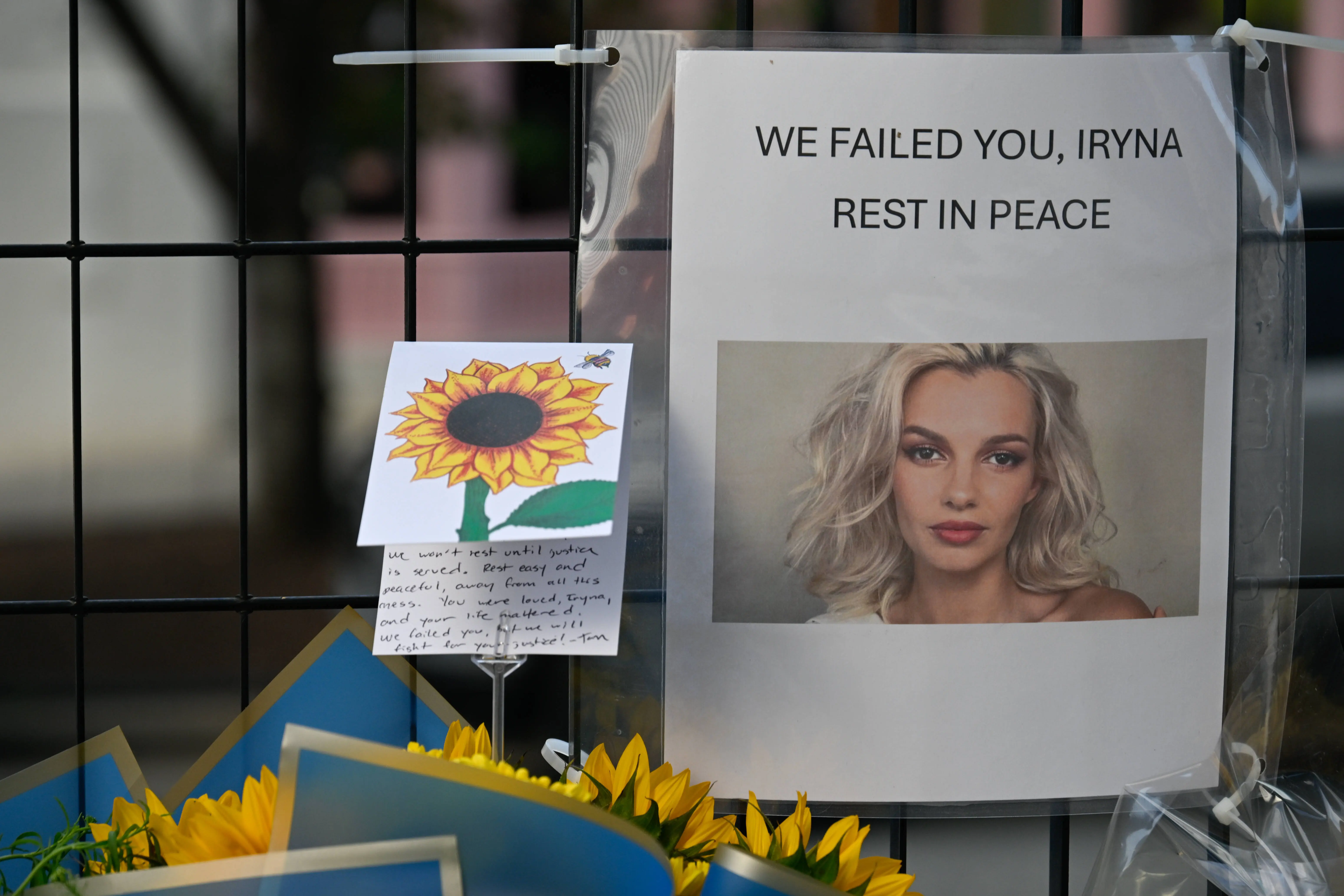 Mural honoring Iryna Zarutska, the Ukrainian refugee who was stabbed to ...