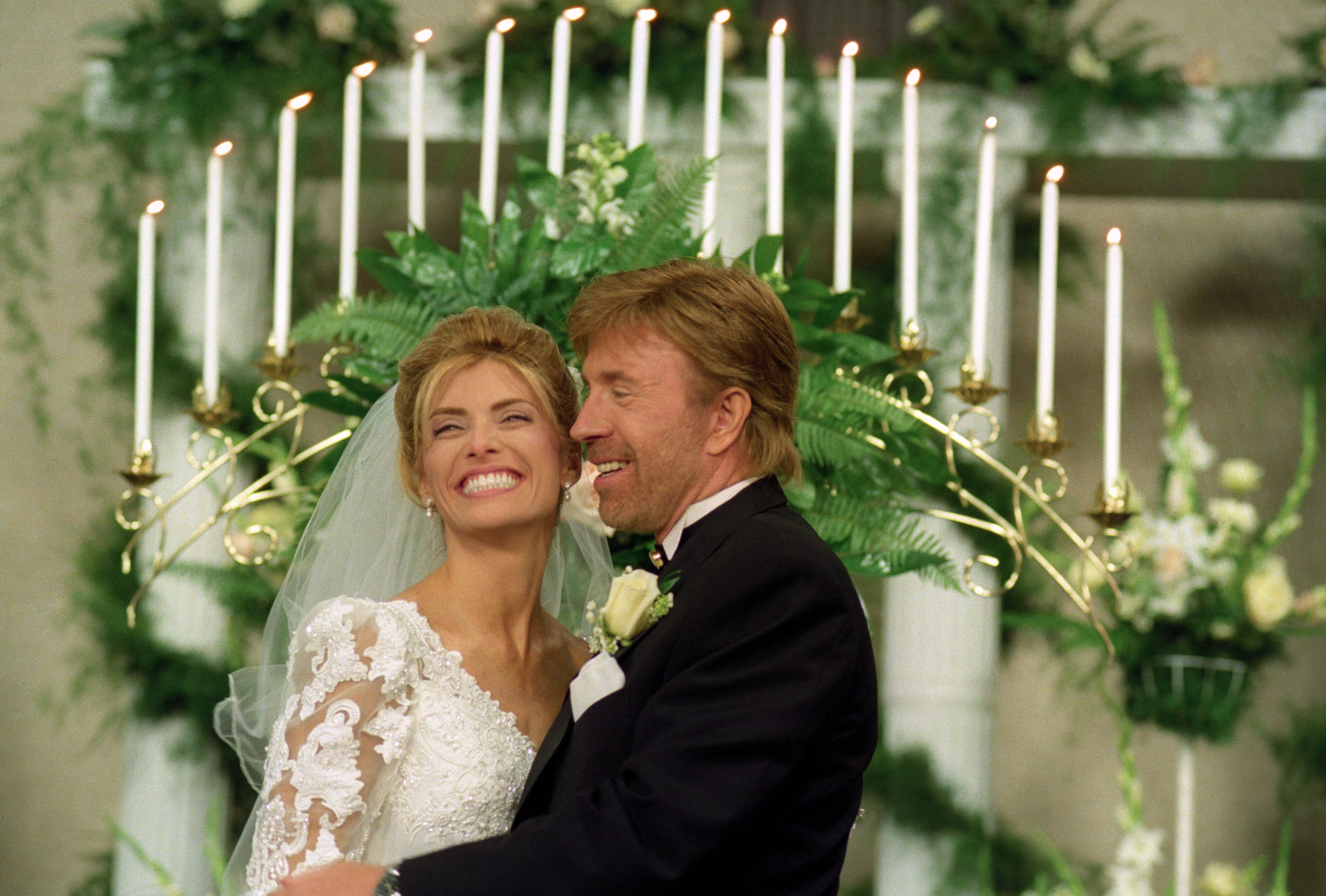 Chuck Norris marries Gena O'Kelly at North Church in Carrolton - Source : Getty