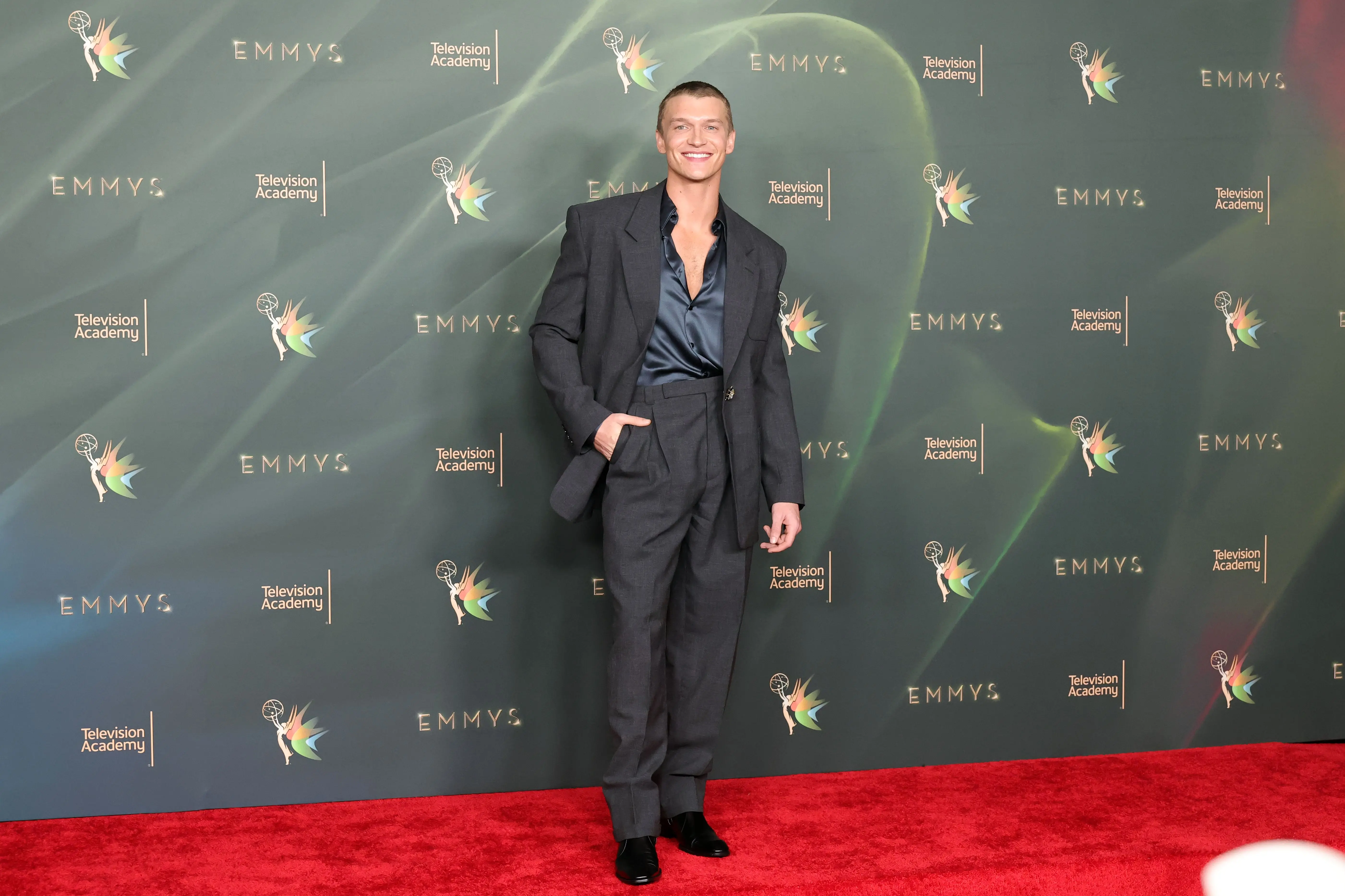 Heaterd Rivalry Connor Storrie shows off new buzzcut at 2026 Creative Arts Emmys amid ...